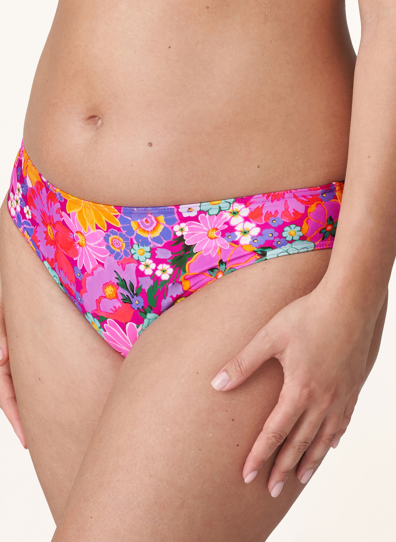 PrimaDonna Basic bikini bottoms NAJAC, Color: PINK/ TURQUOISE/ GREEN (Image 4)