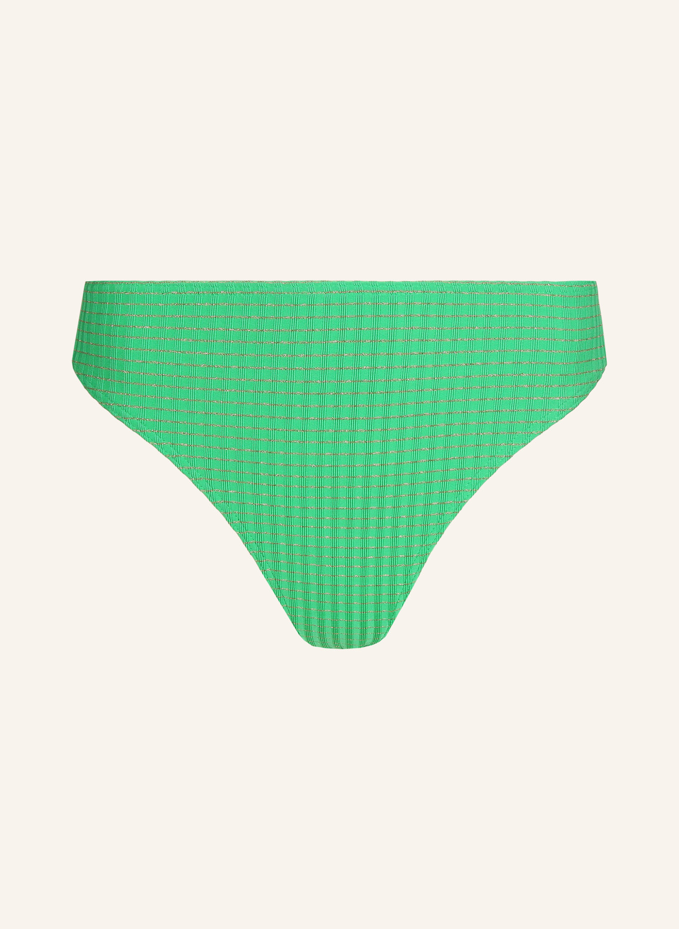 PrimaDonna Dół od bikini basic MARINGA z błyszczącą przędzą, Kolor: ZIELONY/ ZŁOTY (Obrazek 1)