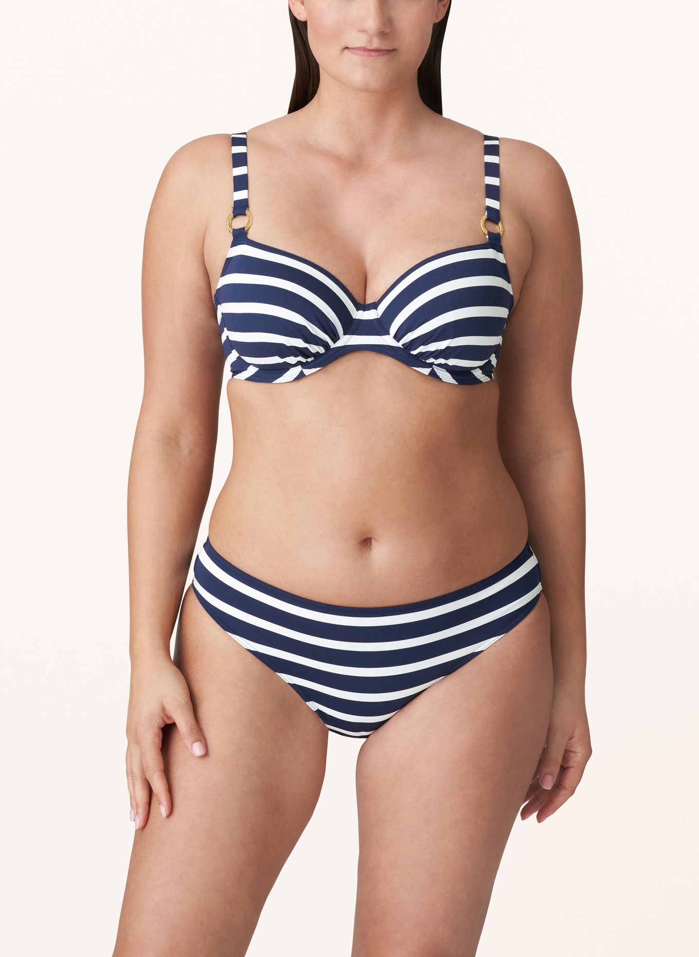 PrimaDonna Basic bikini bottoms NAYARIT, Color: DARK BLUE/ WHITE (Image 2)