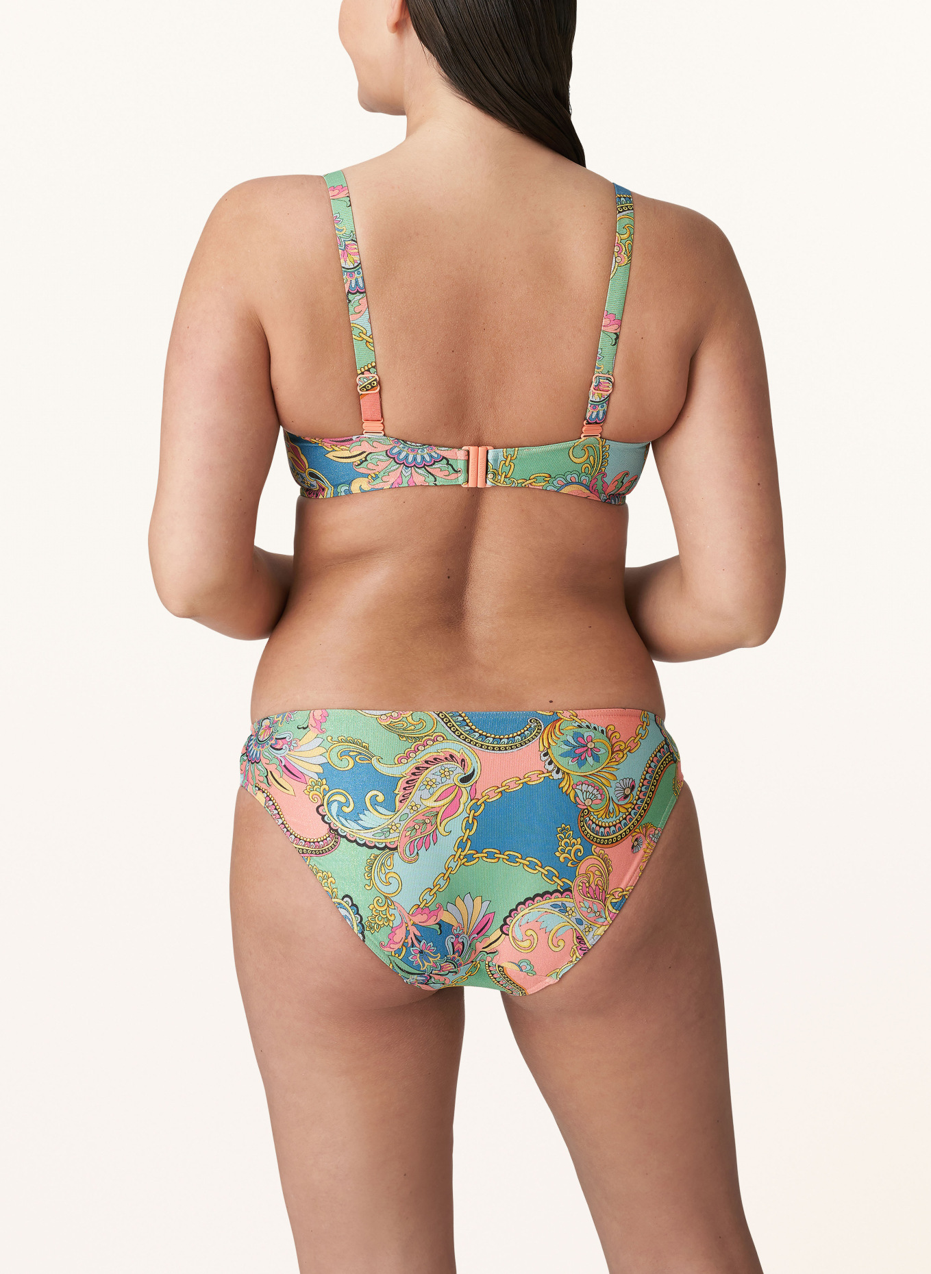 PrimaDonna Bügel-Bikini-Top CELAYA, Farbe: HELLBLAU/ HELLORANGE/ HELLGRÜN (Bild 3)