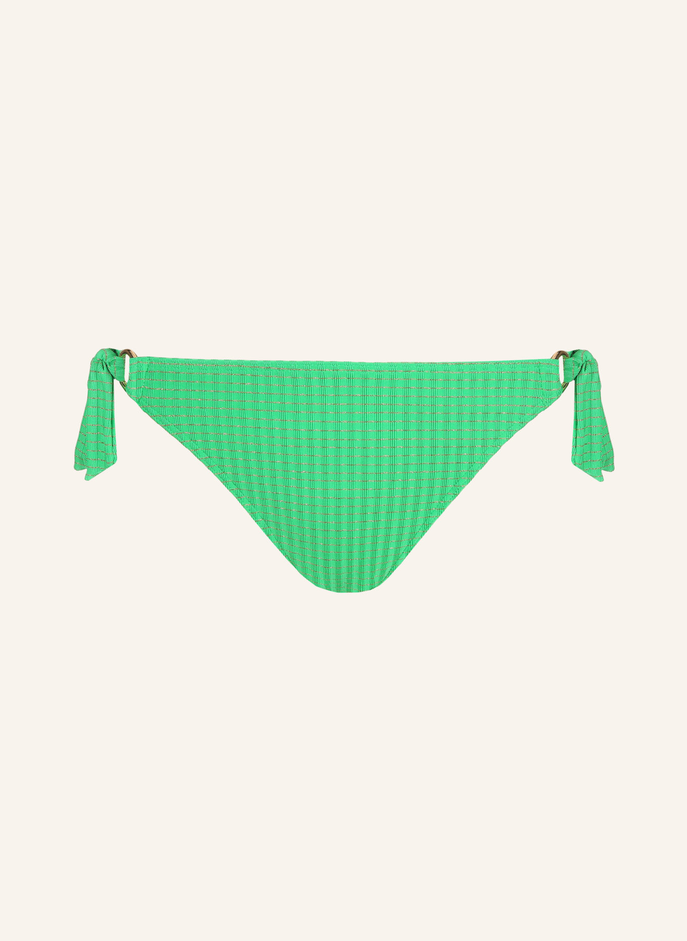 PrimaDonna Triangle bikini bottoms MARINGA with glitter thread, Color: GREEN/ GOLD (Image 1)