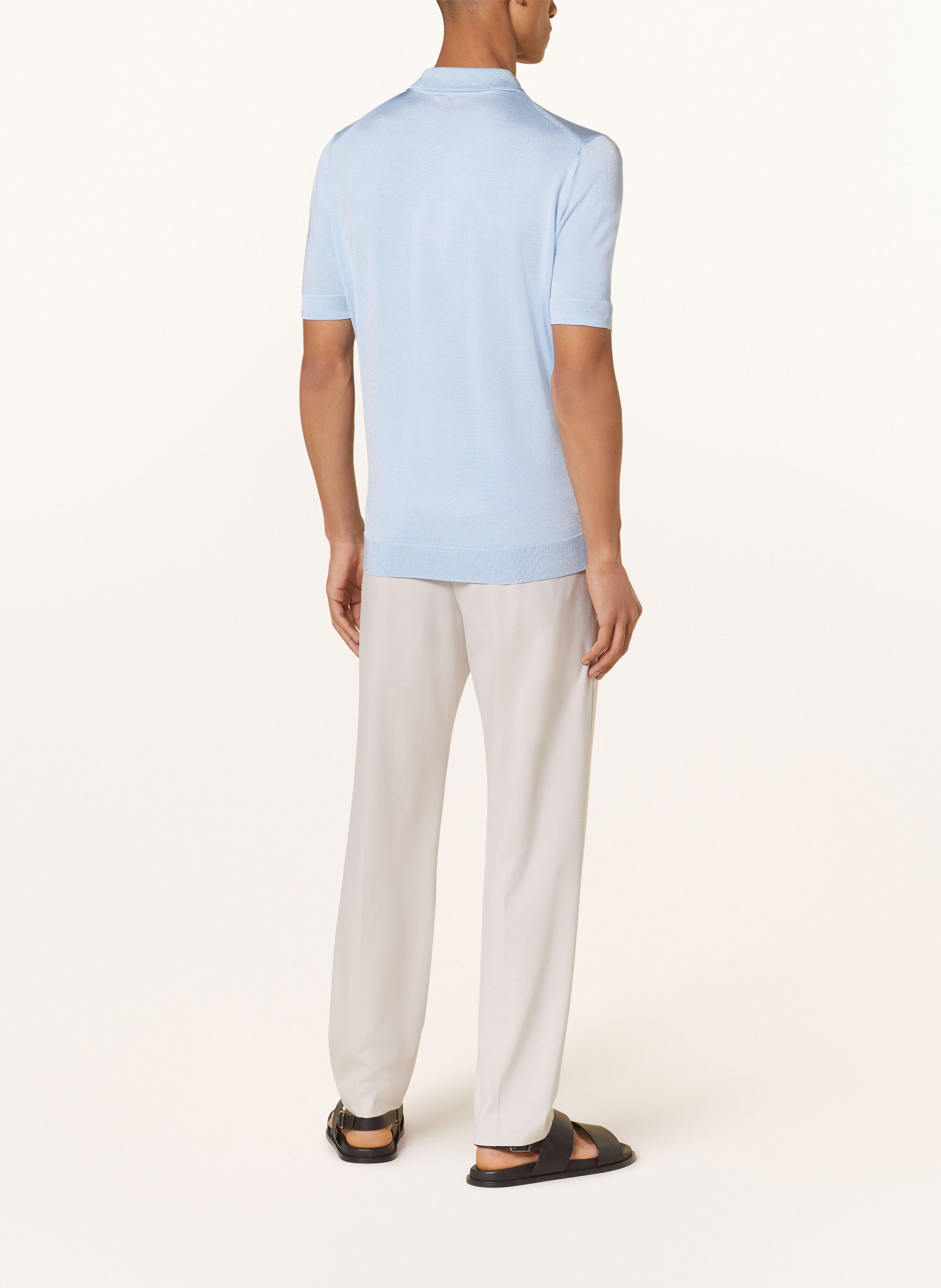 HUGO Jersey-Poloshirt SAYFONG, Farbe: HELLBLAU (Bild 3)