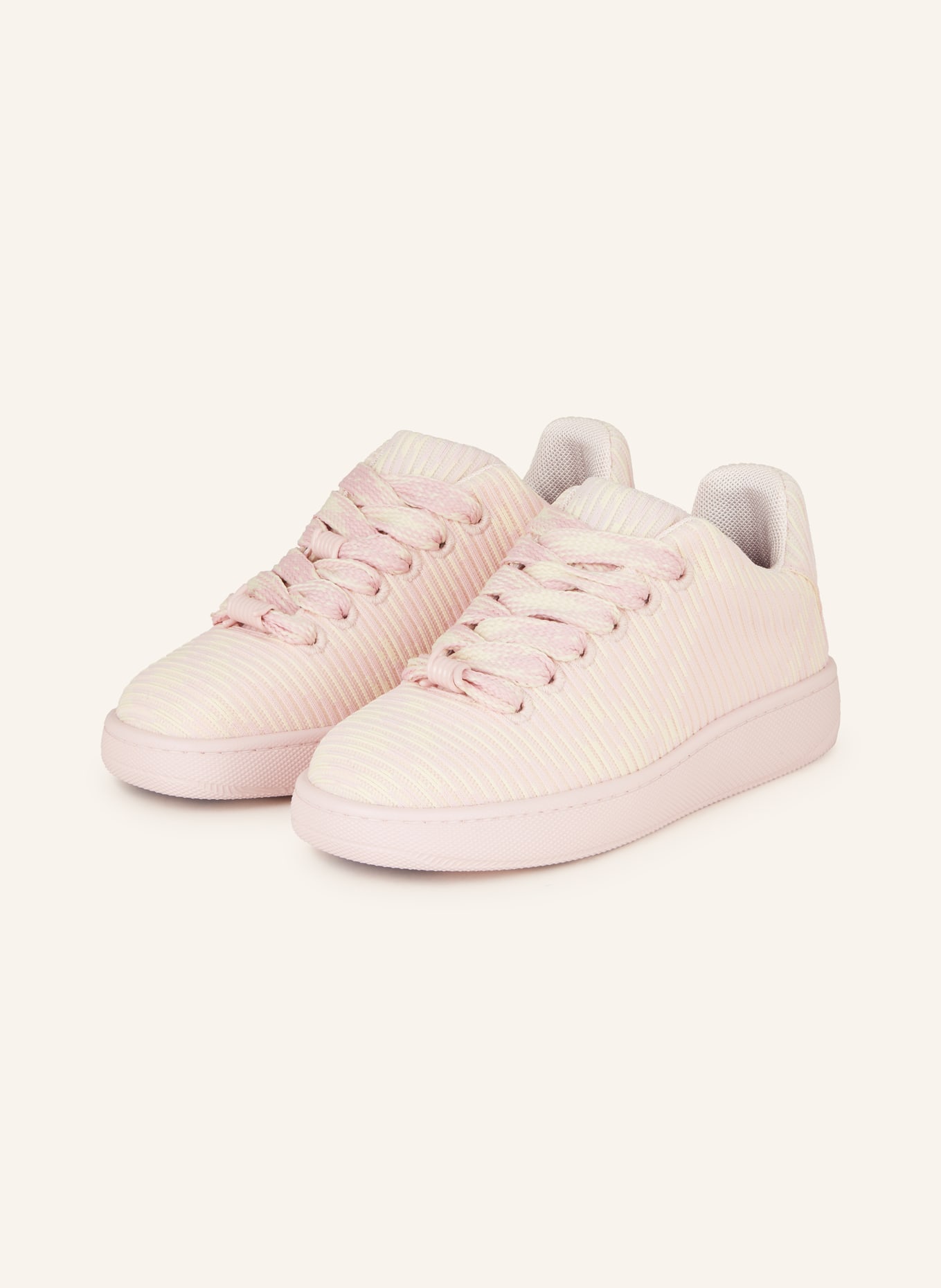 BURBERRY Sneakers, Color: LIGHT PINK/ LIGHT YELLOW (Image 1)