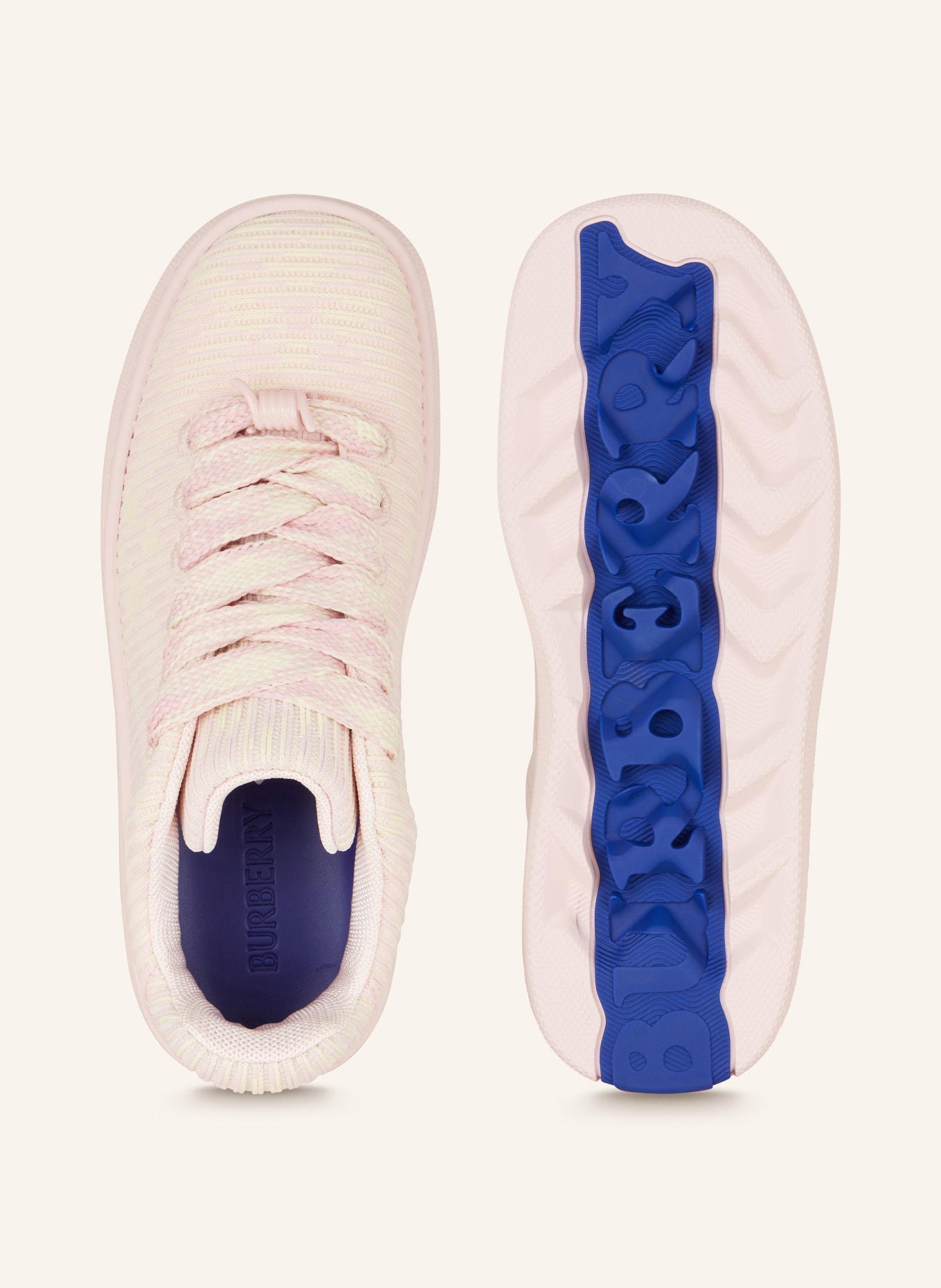 BURBERRY Sneakers, Color: LIGHT PINK/ LIGHT YELLOW (Image 5)