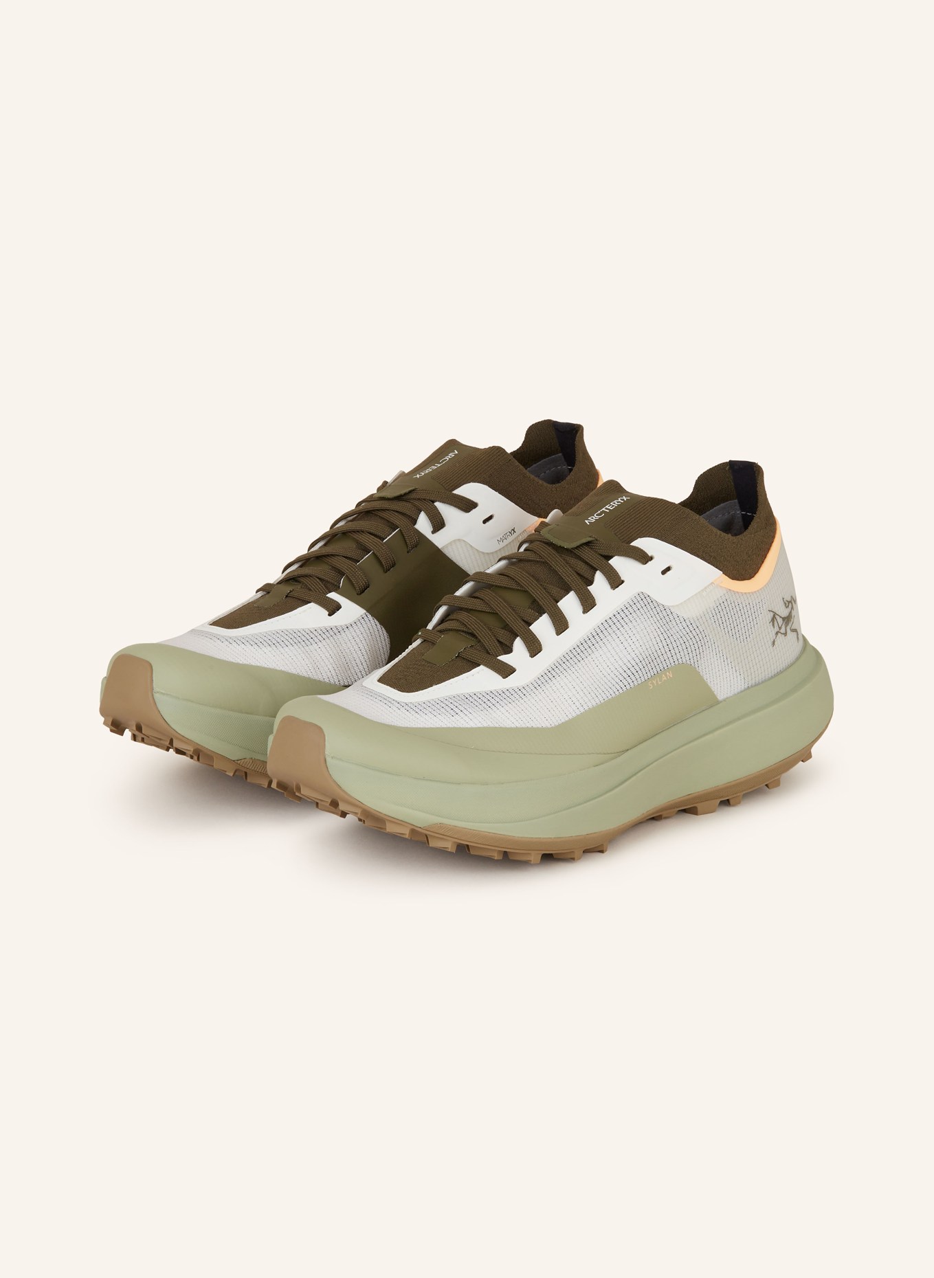 ARC'TERYX Trekking shoes SYLAN, Color: KHAKI/ LIGHT GREEN/ WHITE (Image 1)