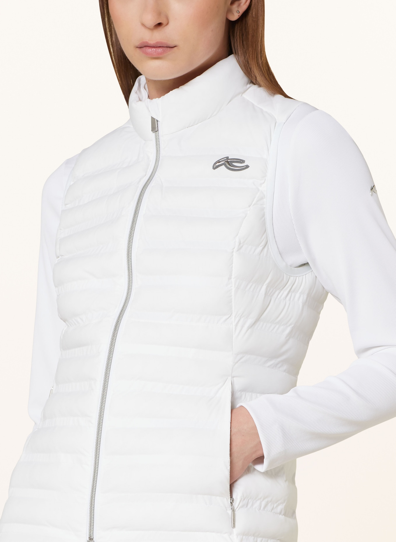 KJUS Quilted vest CLOUDLITE, Color: WHITE (Image 4)