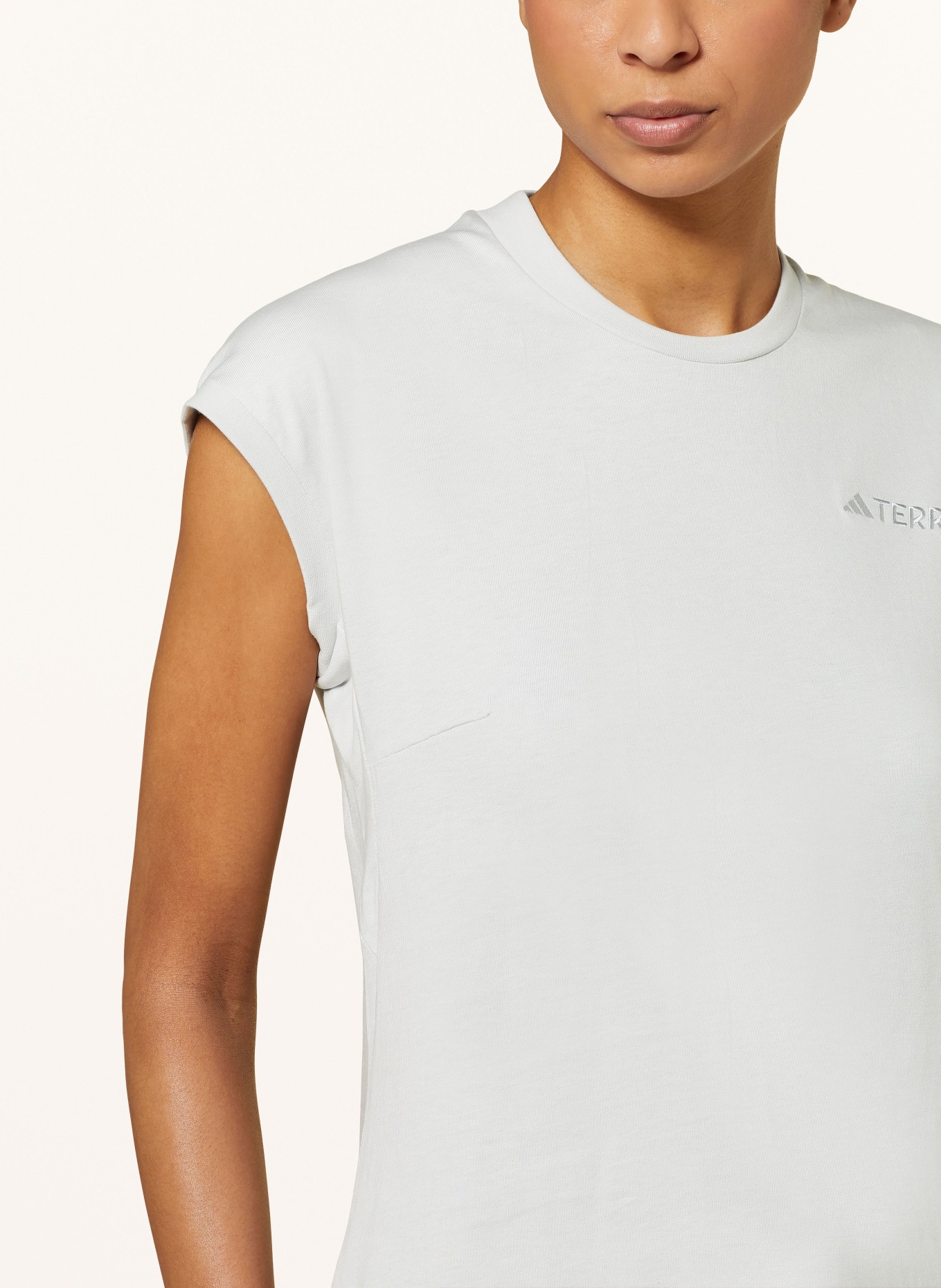 adidas TERREX T-shirt XPLORIC, Kolor: JASNOCZARY (Obrazek 4)