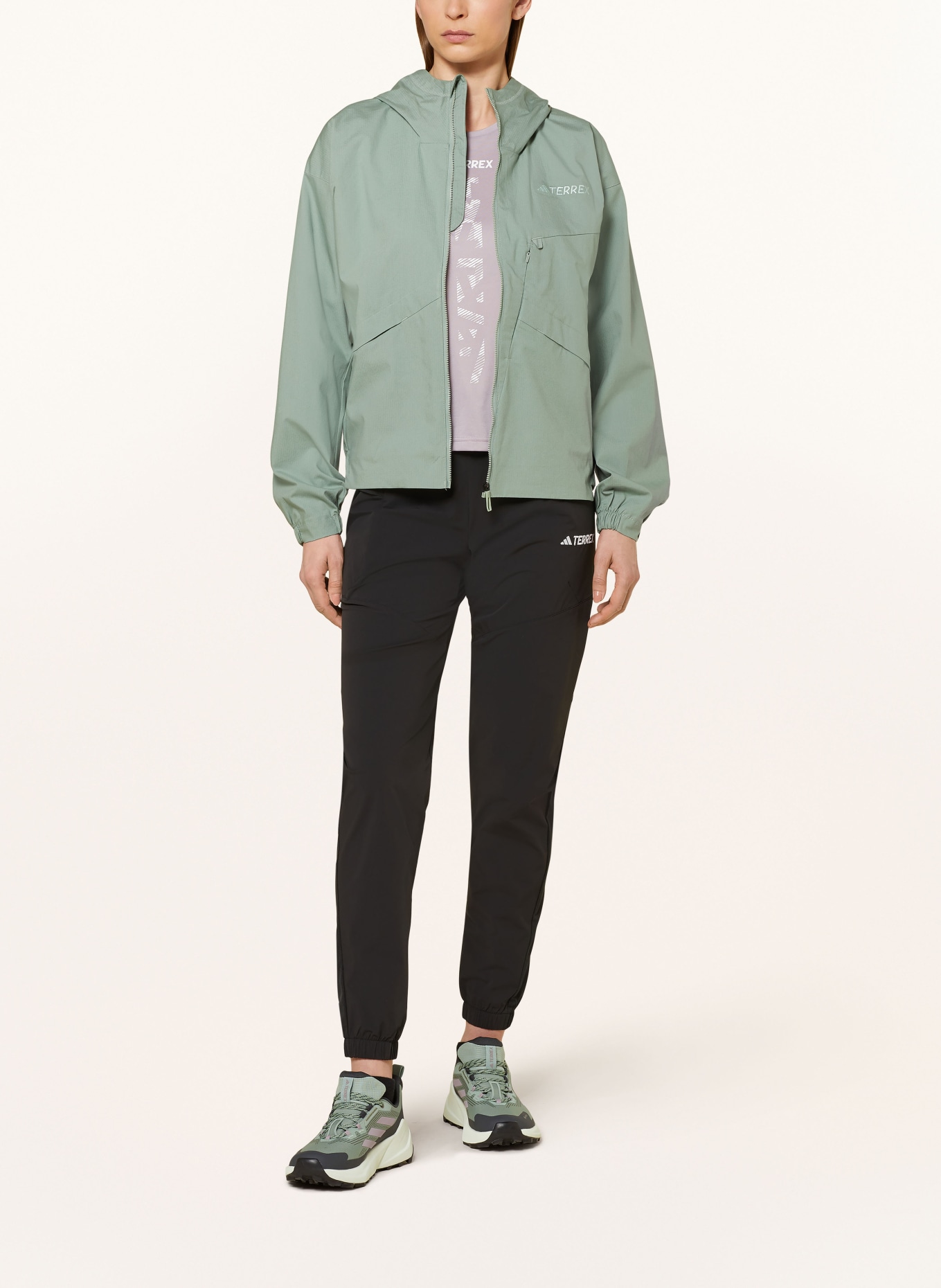 adidas TERREX Outdoor jacket TERREX XPLORIC, Color: LIGHT GREEN (Image 2)