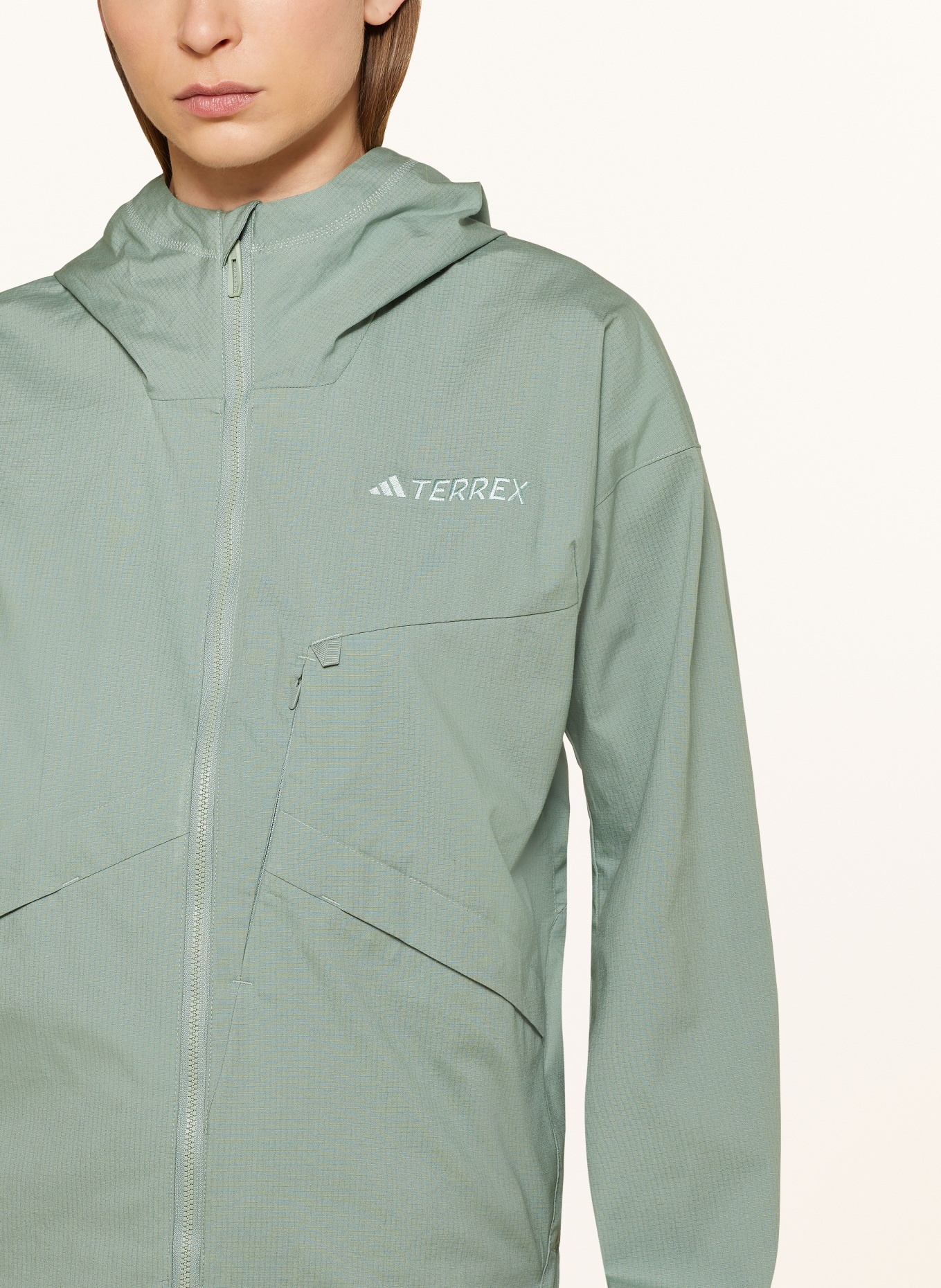 adidas TERREX Outdoor jacket TERREX XPLORIC, Color: LIGHT GREEN (Image 5)