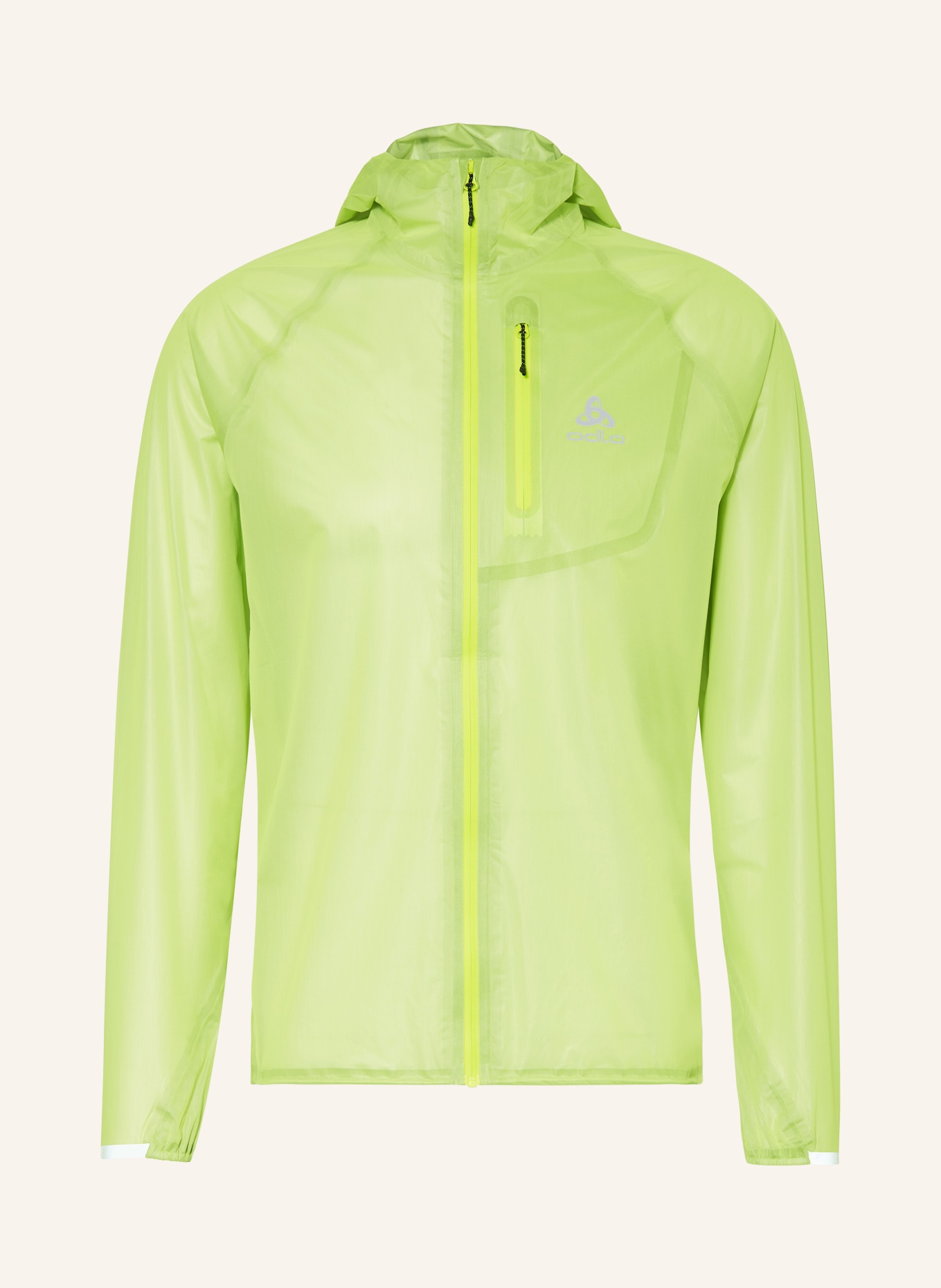 odlo Running jacket ZEROWEIGHT, Color: LIGHT GREEN (Image 1)