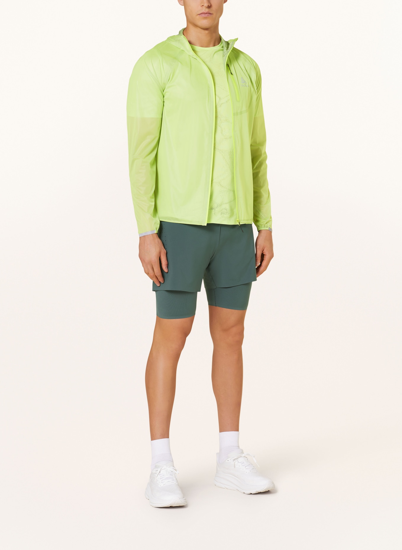 odlo Running jacket ZEROWEIGHT, Color: LIGHT GREEN (Image 2)