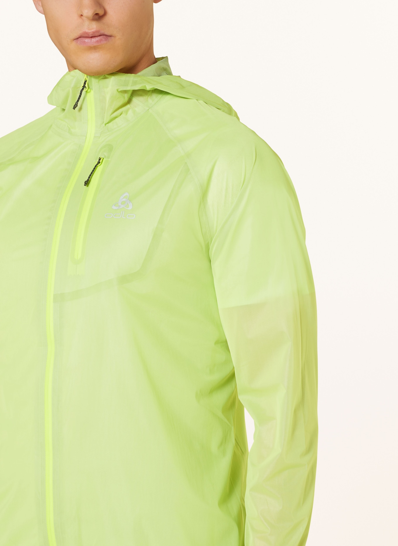 odlo Running jacket ZEROWEIGHT, Color: LIGHT GREEN (Image 5)