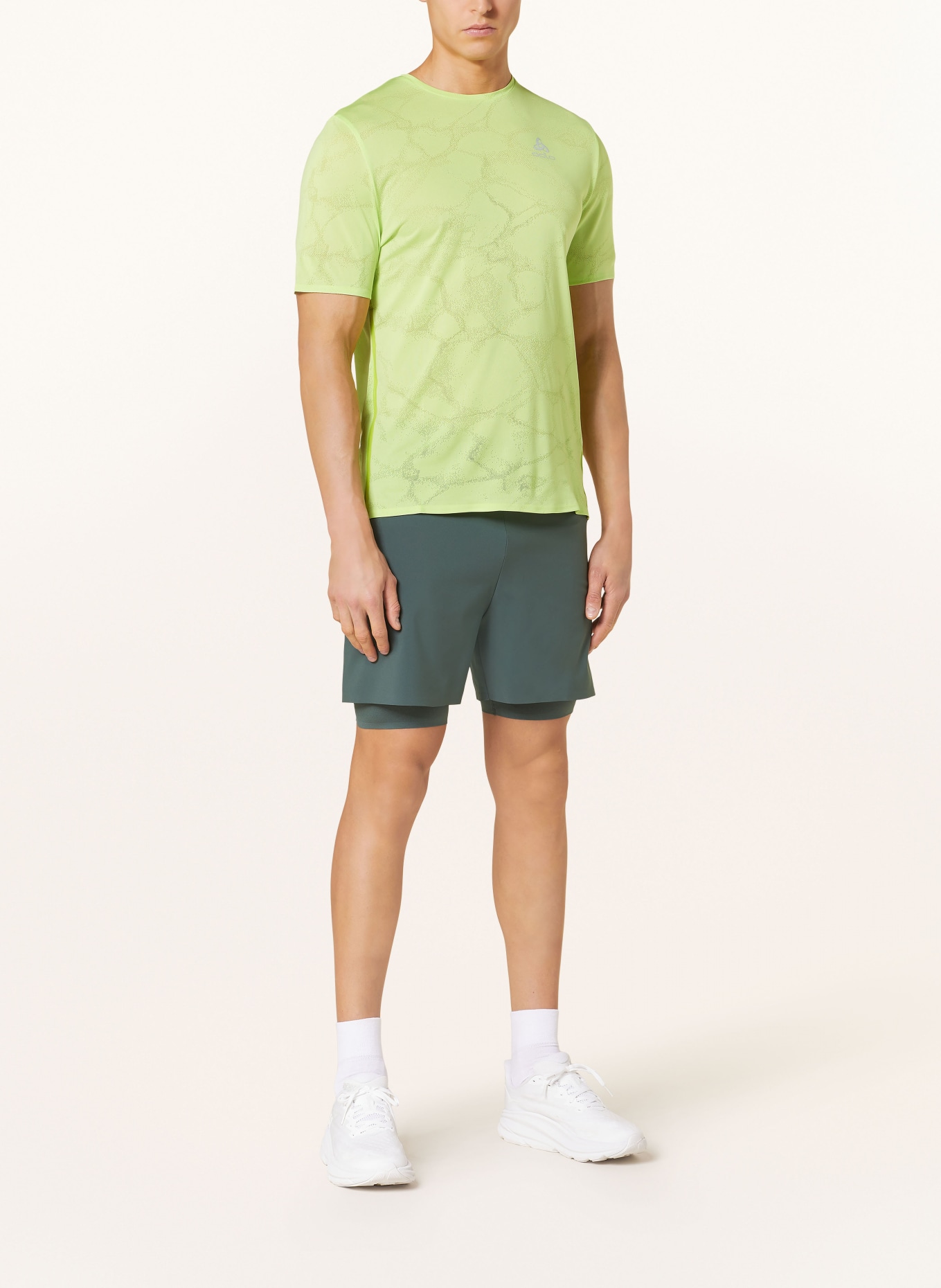 odlo Running shirt ZEROWEIGHT, Color: NEON GREEN (Image 2)