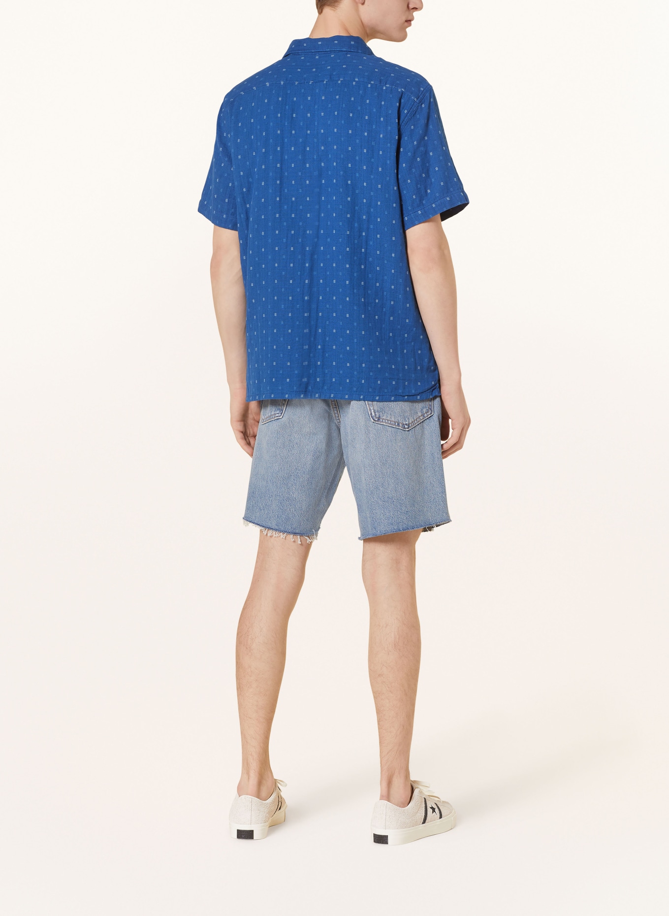 Levi's® Resorthemd SUNSET Relaxed Fit, Farbe: DUNKELBLAU/ WEISS (Bild 3)