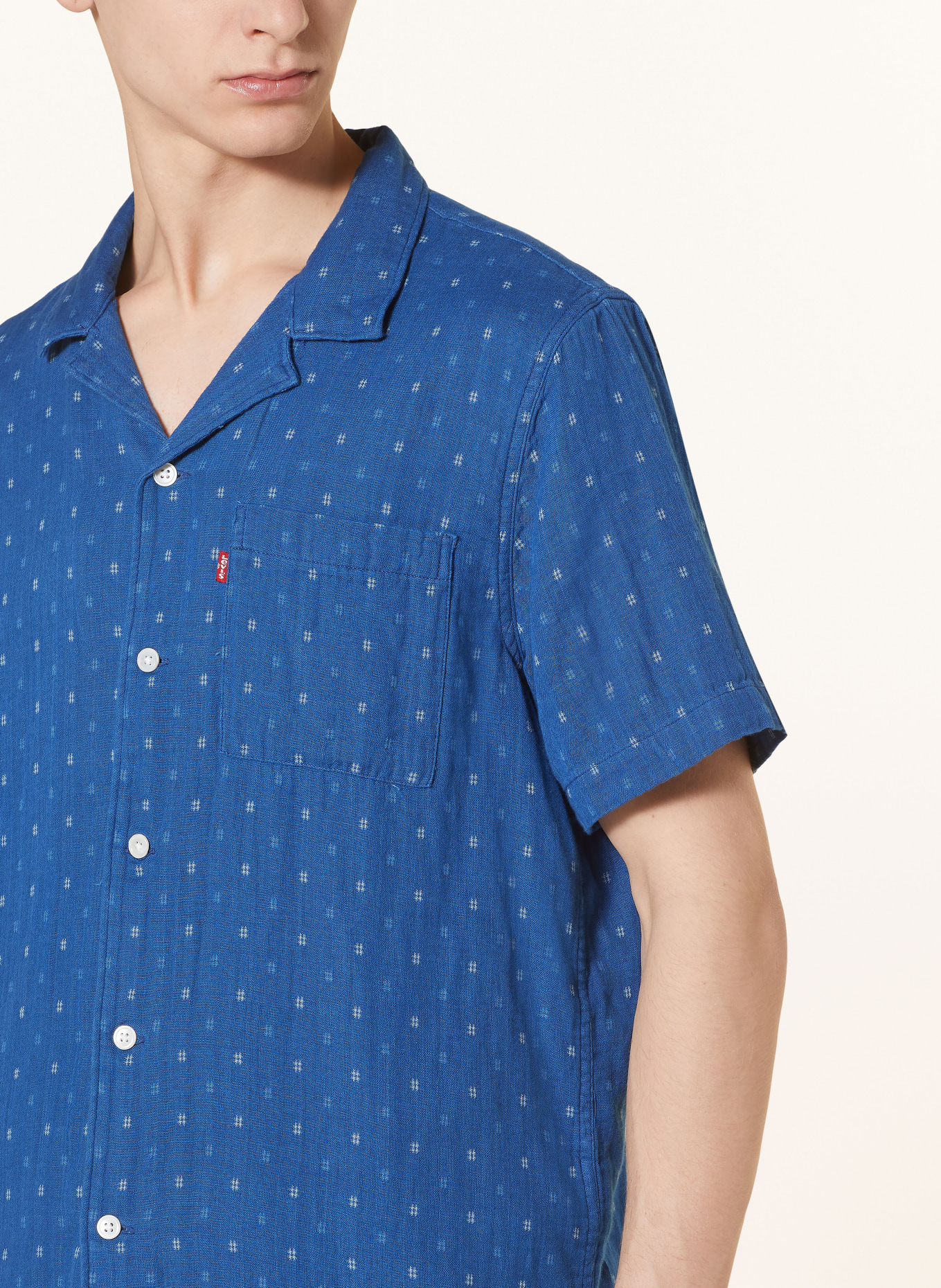 Levi's® Resort shirt SUNSET relaxed fit, Color: DARK BLUE/ WHITE (Image 4)