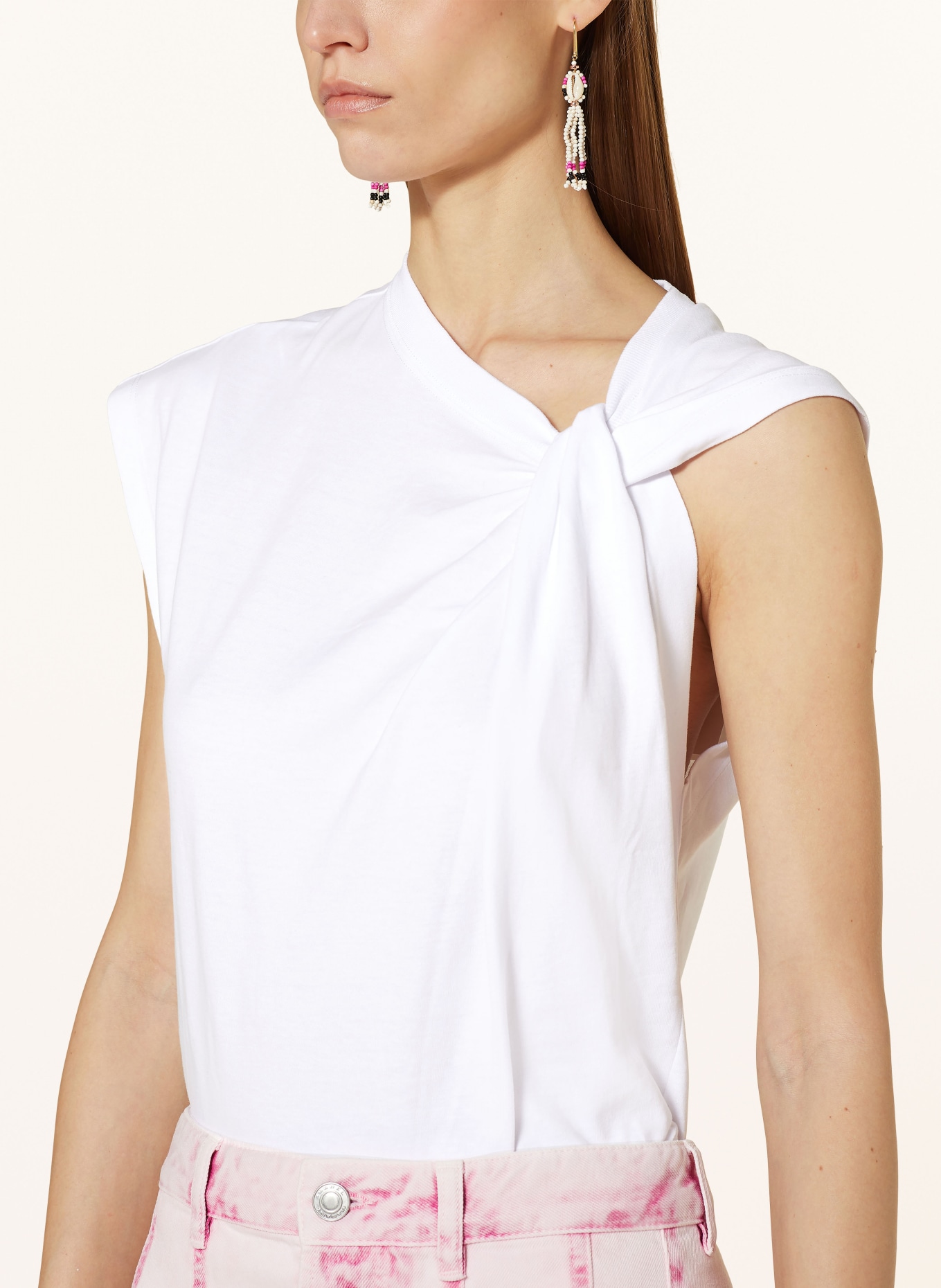 MARANT ÉTOILE T-shirt NAYDA-GA, Color: WHITE (Image 4)