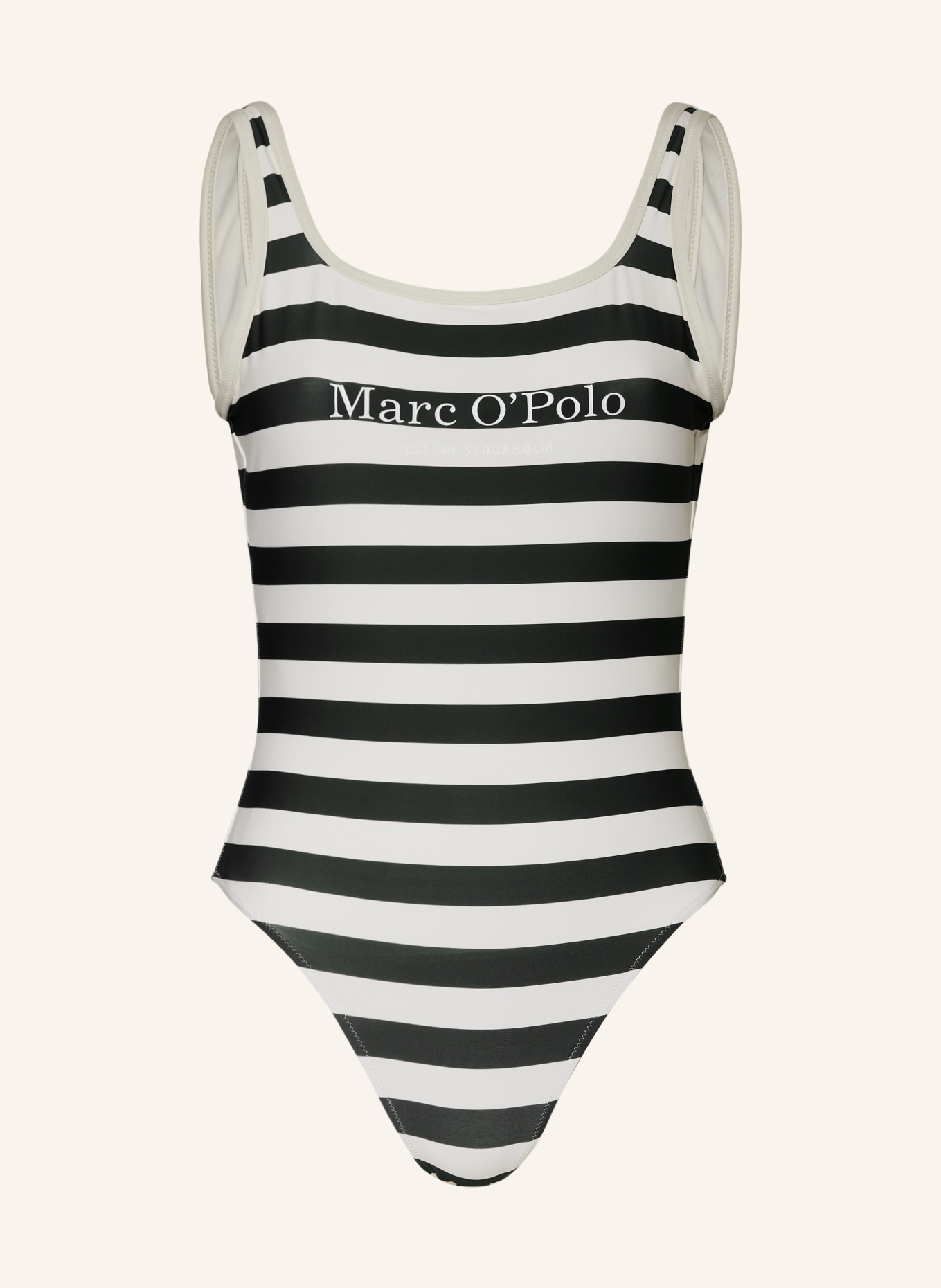 Marc O'Polo Swimsuit with UV protection, Color: BLACK/ ECRU (Image 1)