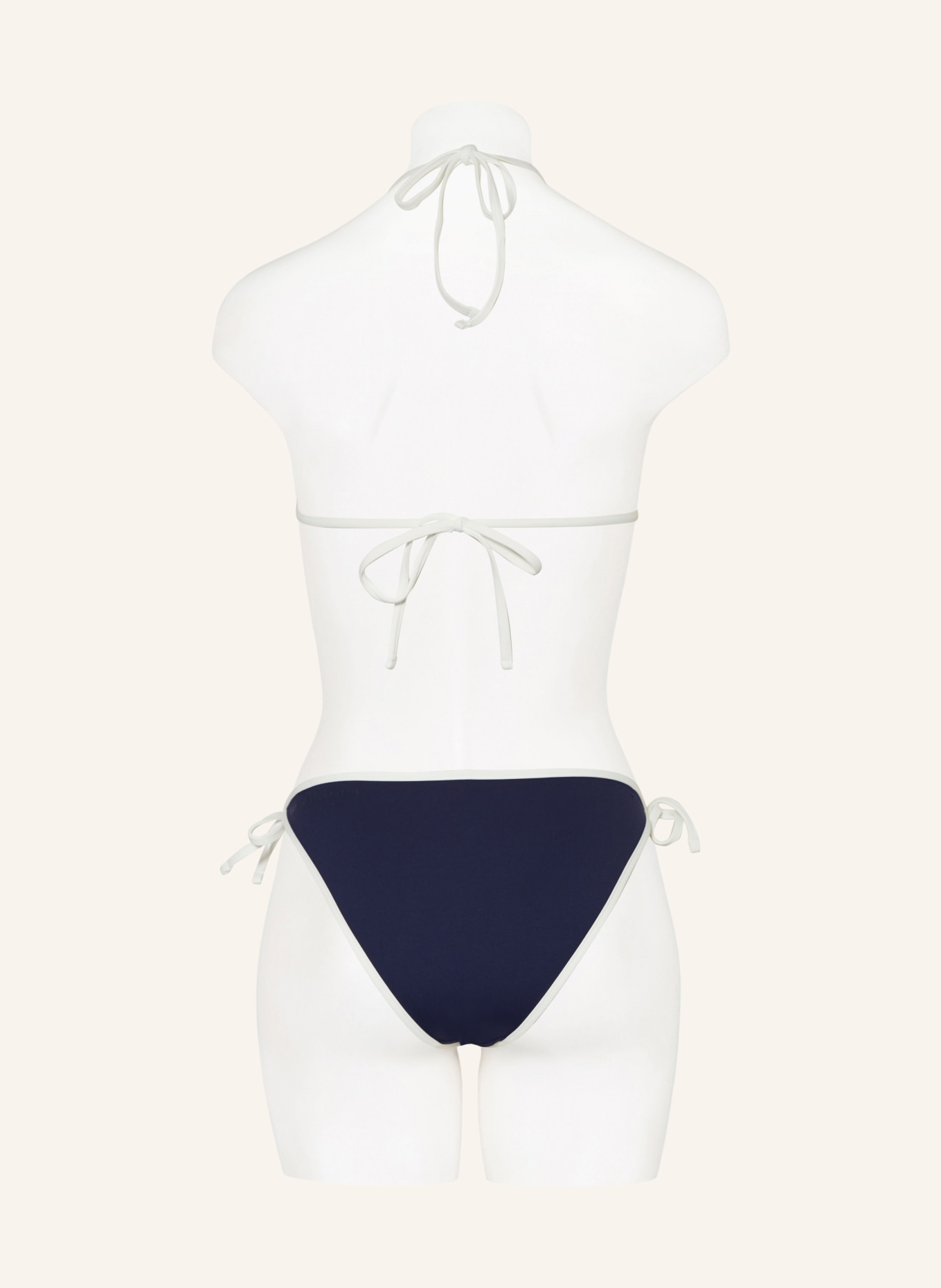 Marc O'Polo Triangel-Bikini-Top, Farbe: DUNKELBLAU/ WEISS (Bild 3)