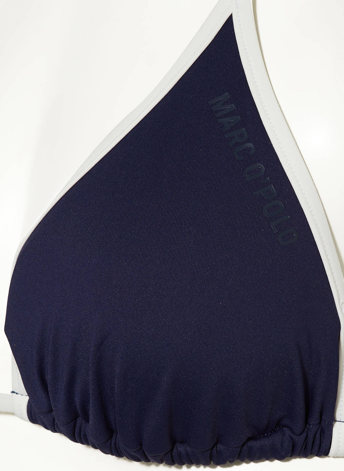 Marc O'Polo Triangel-Bikini-Top, Farbe: DUNKELBLAU/ WEISS (Bild 4)