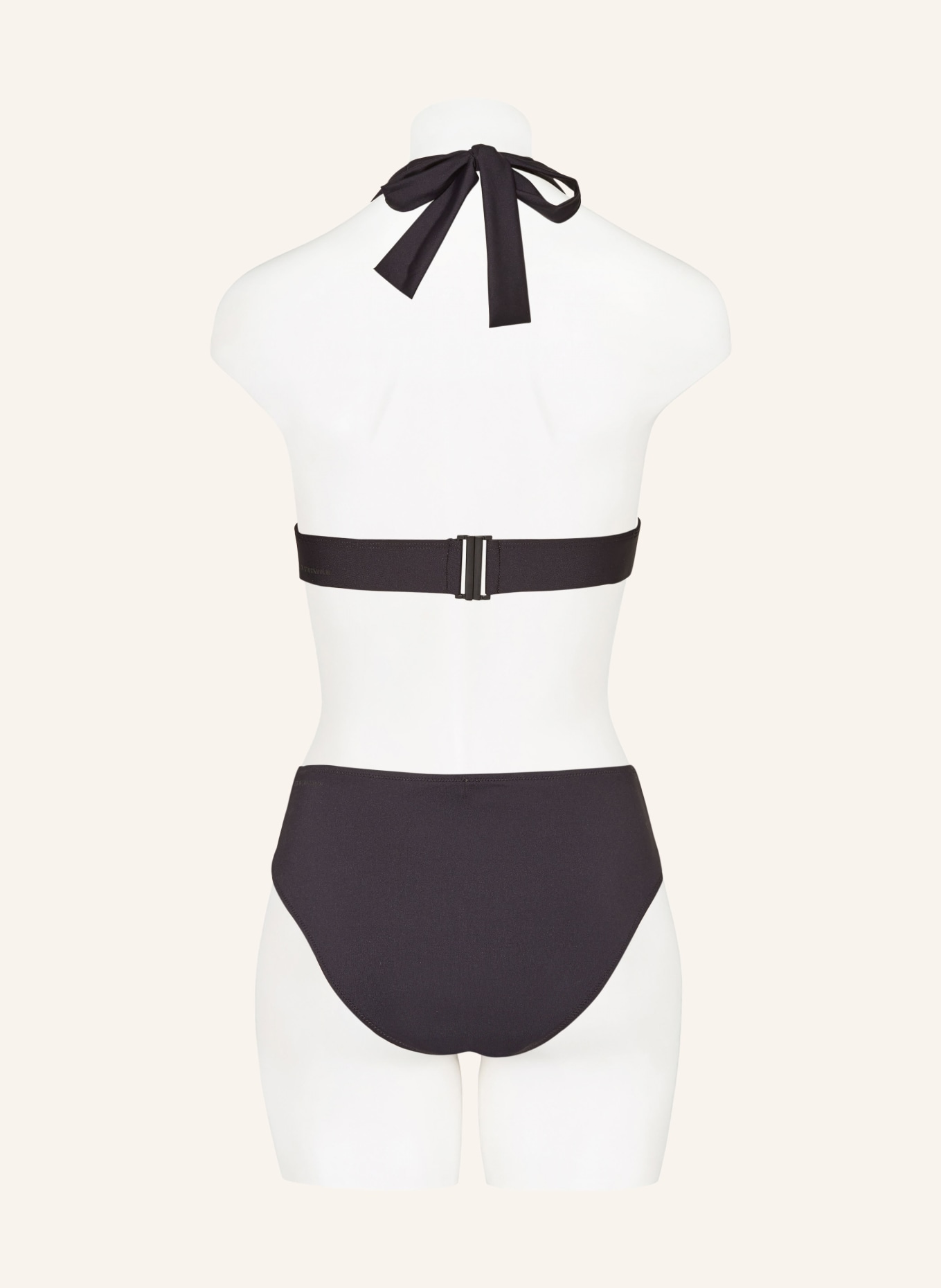 Marc O'Polo Halter neck bikini top VIT, Color: BLACK (Image 3)