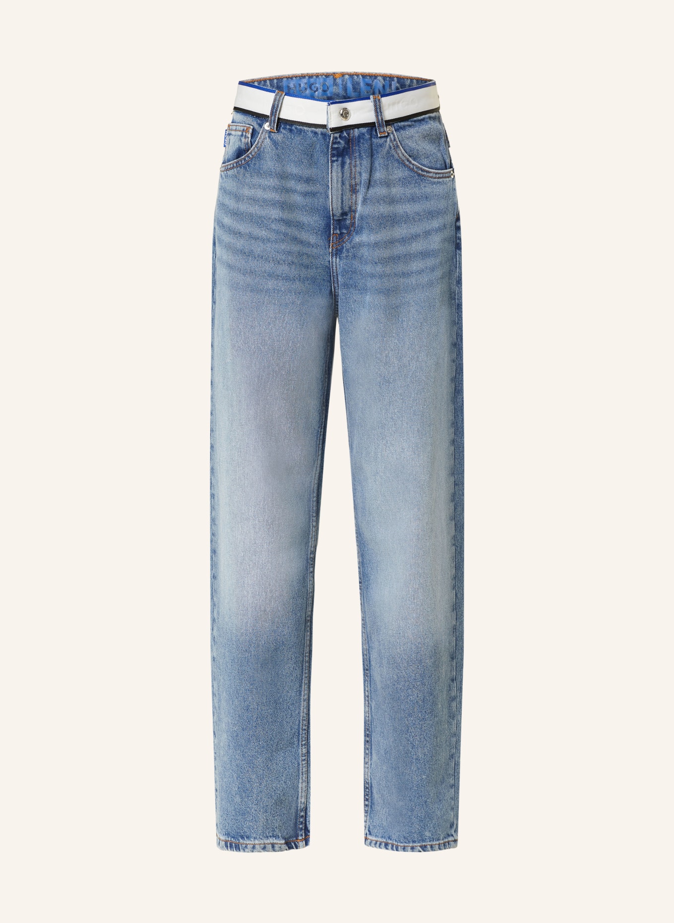HUGO BLUE Straight jeans LENI, Color: 440 TURQUOISE/AQUA (Image 1)