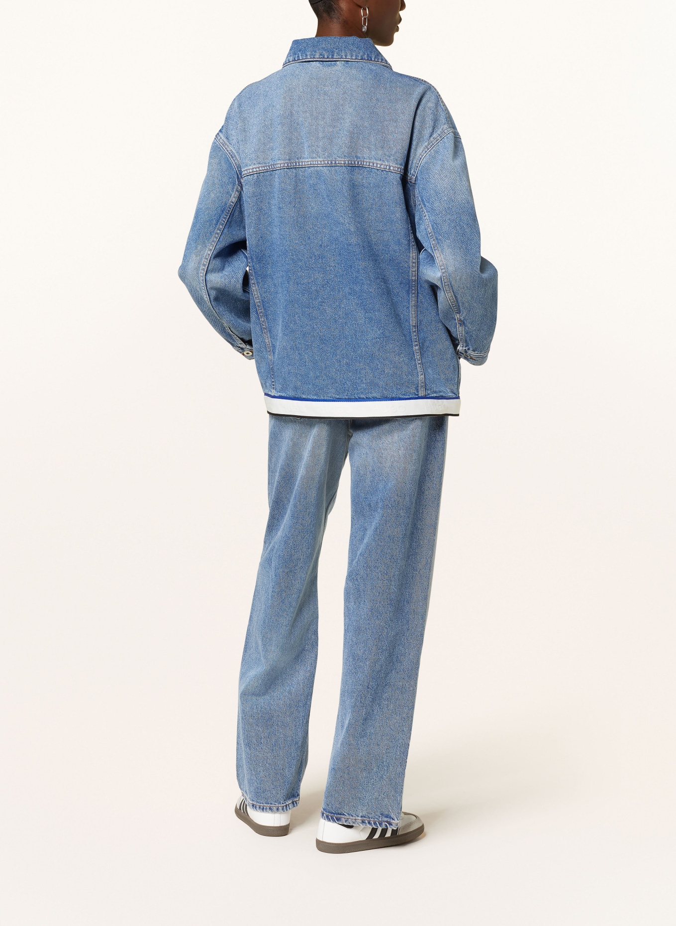 HUGO BLUE Kurtka jeansowa oversize LOU, Kolor: NIEBIESKI (Obrazek 3)