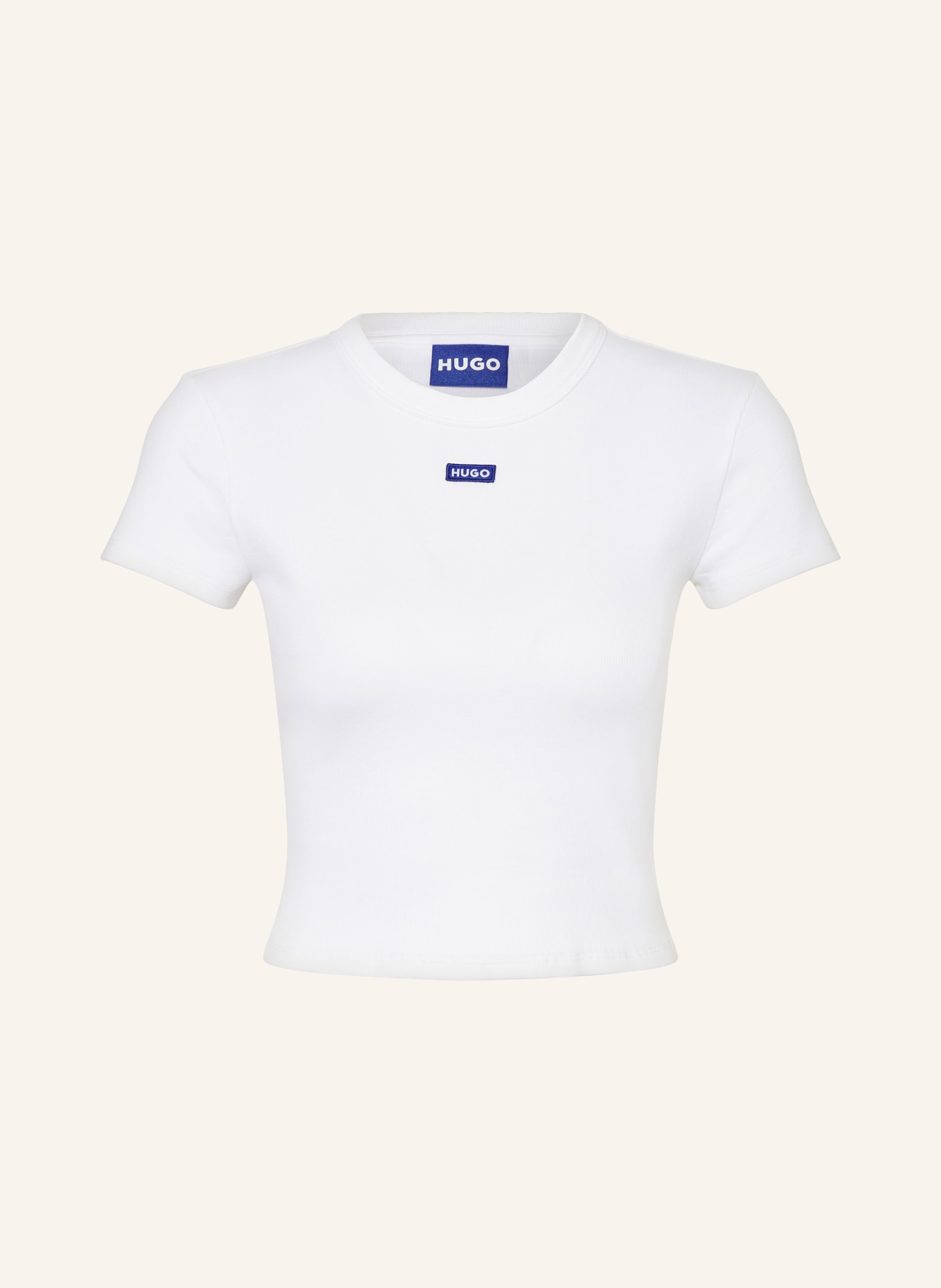 HUGO BLUE Cropped shirt, Color: WHITE (Image 1)