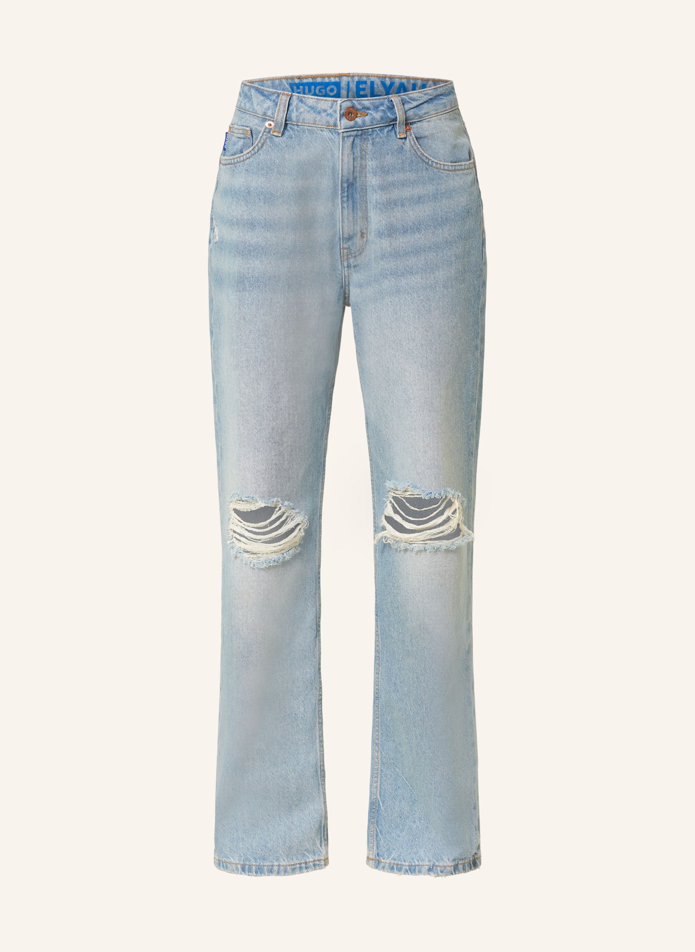 HUGO BLUE Straight Jeans ELYAH, Farbe: 442 TURQUOISE/AQUA (Bild 1)
