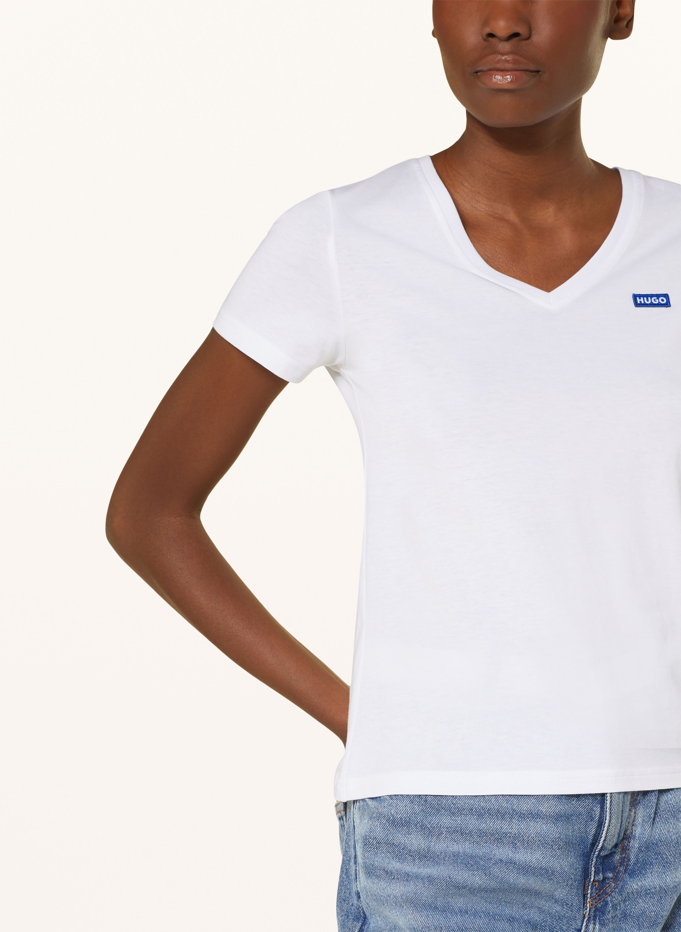 HUGO BLUE T-shirt, Color: WHITE (Image 4)