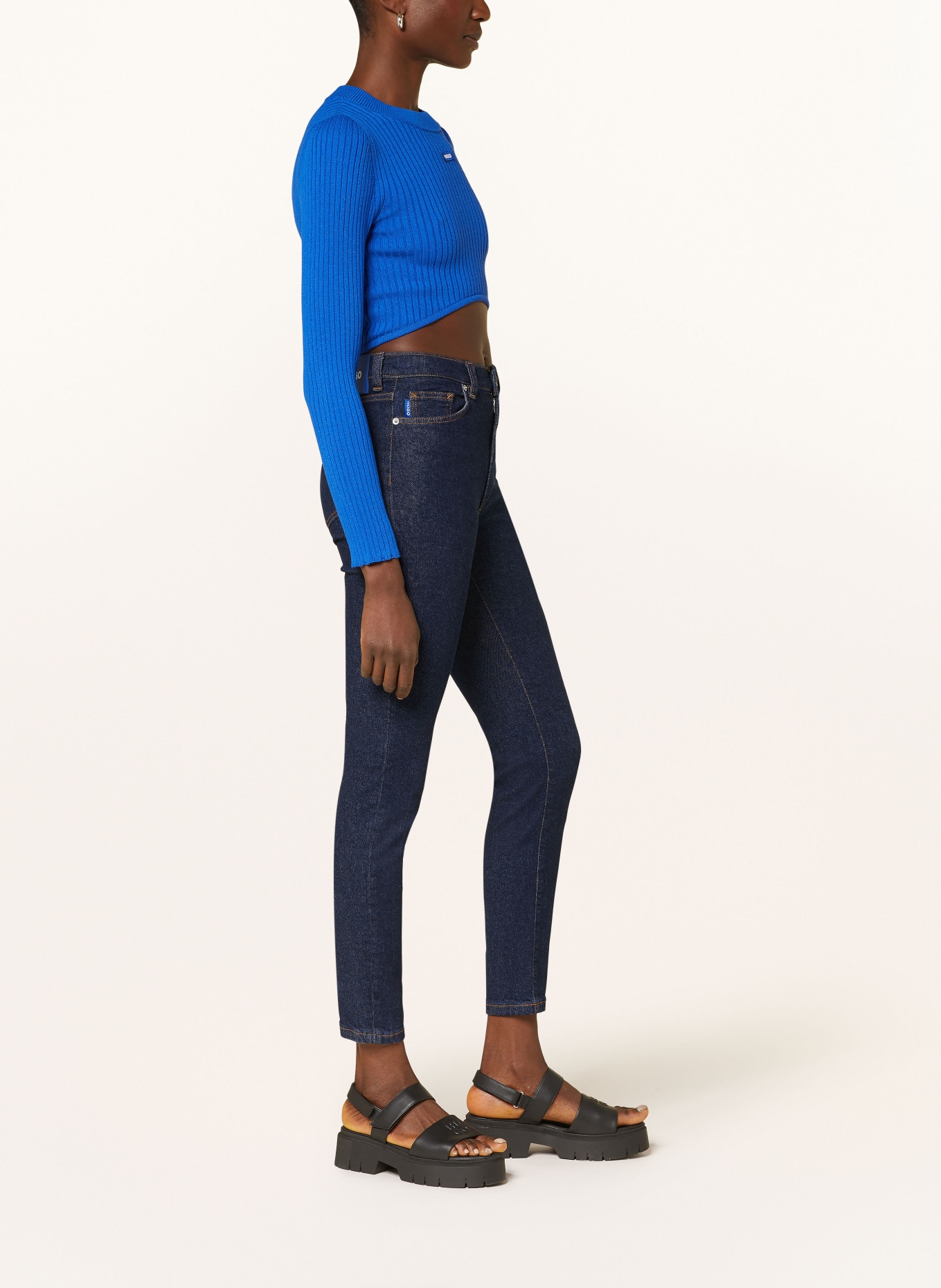 HUGO BLUE Skinny Jeans MALU B, Farbe: DUNKELBLAU (Bild 4)