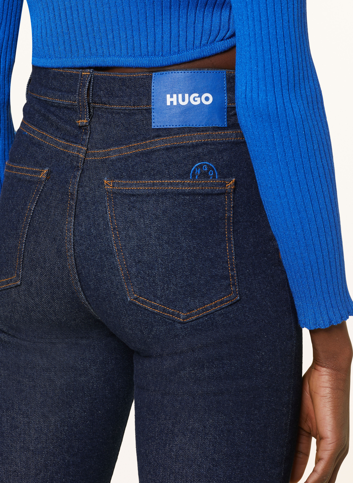HUGO BLUE Skinny jeans MALU B, Color: DARK BLUE (Image 5)