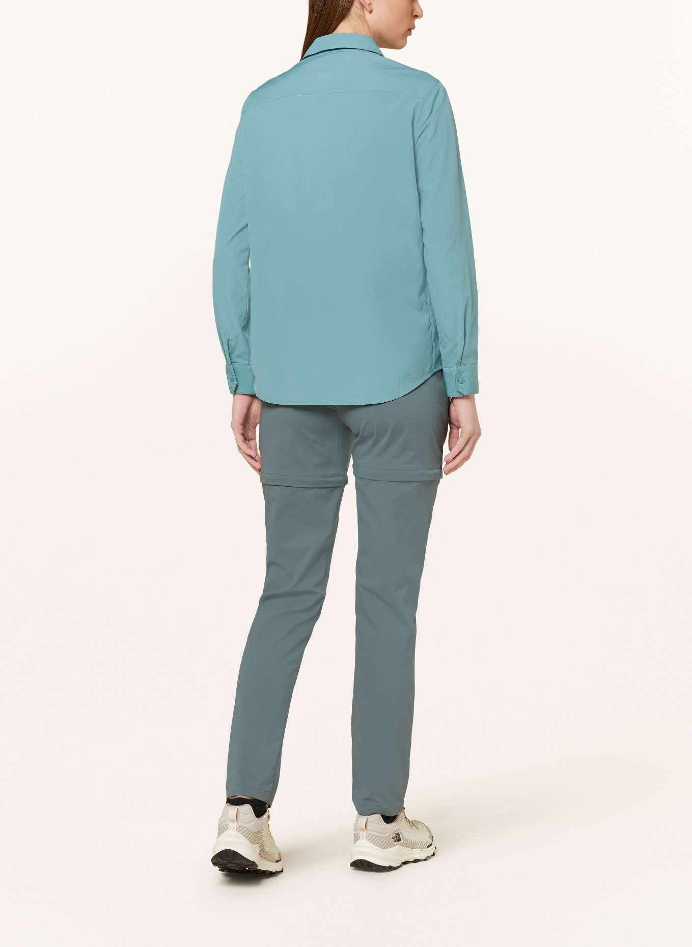 TG. M) Odlo Linencool - Camicia da Donna Climbing Ivy Melange M - NUOVO 7613361827914