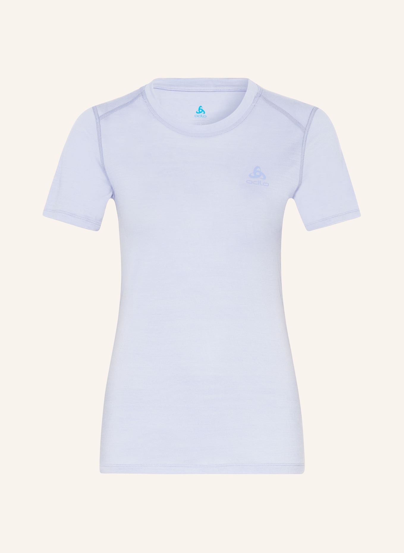 odlo Functional underwear shirt NATURAL MERINO 160 made of merino wool, Color: LIGHT BLUE (Image 1)