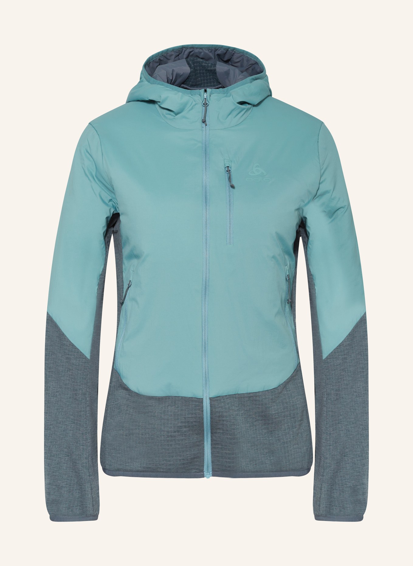 odlo Hybrid jacket ASCENT with merino wool, Color: MINT (Image 1)