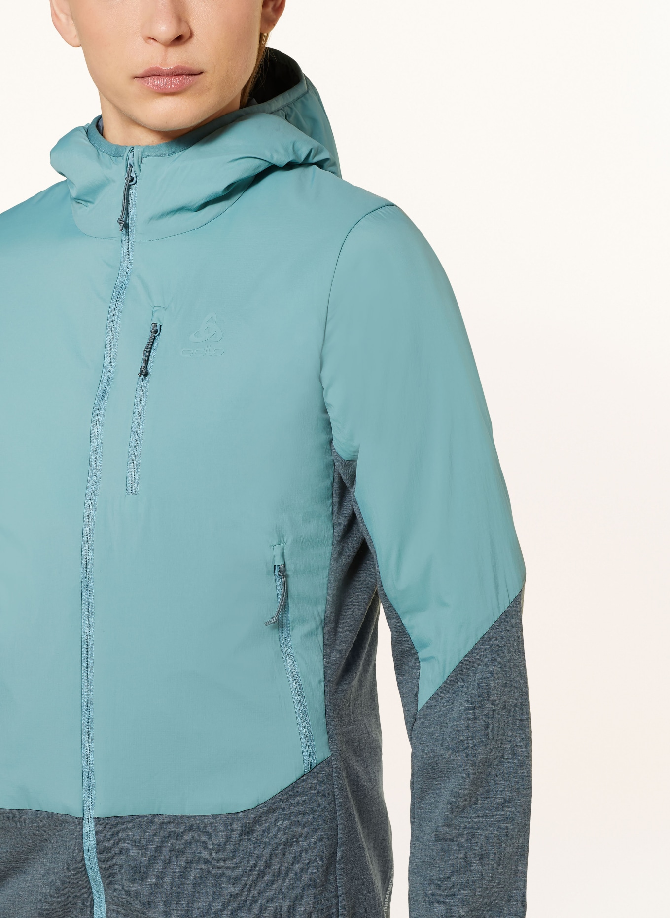 odlo Hybrid jacket ASCENT with merino wool, Color: MINT (Image 5)