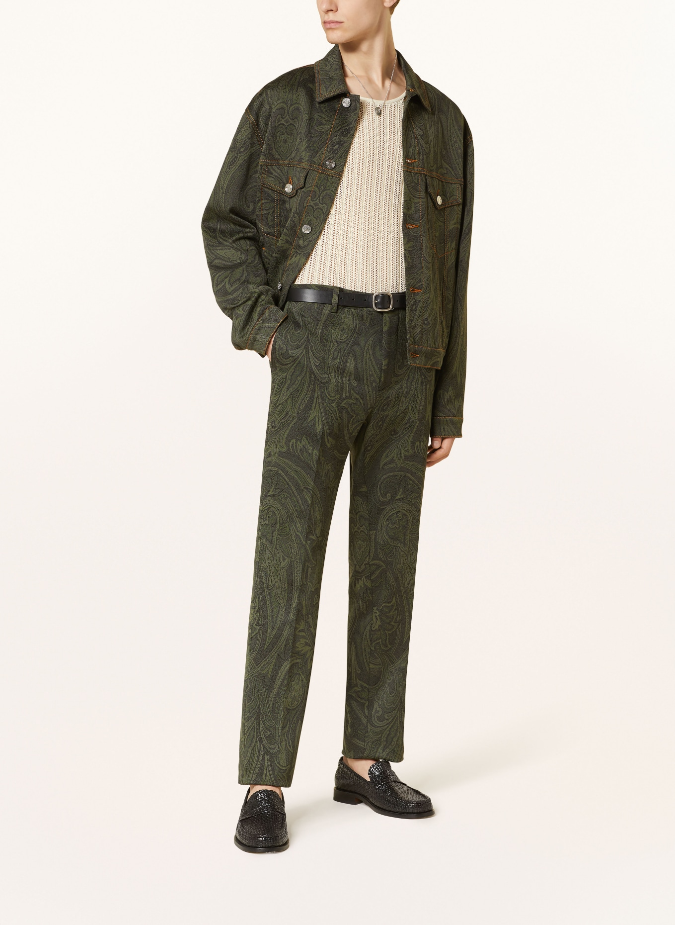 ETRO Trousers regular fit, Color: GREEN/ DARK GREEN/ KHAKI (Image 2)