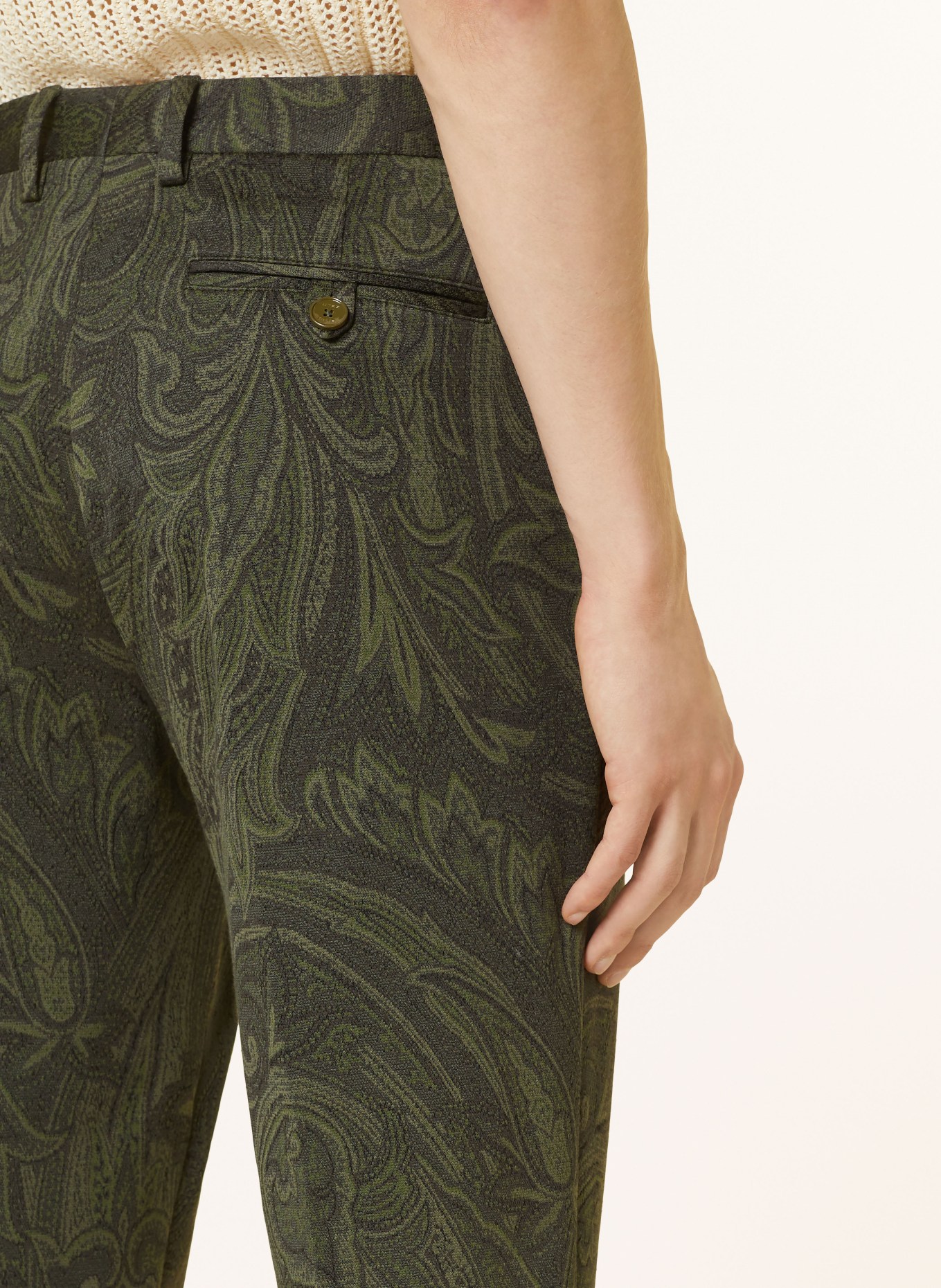 ETRO Trousers regular fit, Color: GREEN/ DARK GREEN/ KHAKI (Image 6)