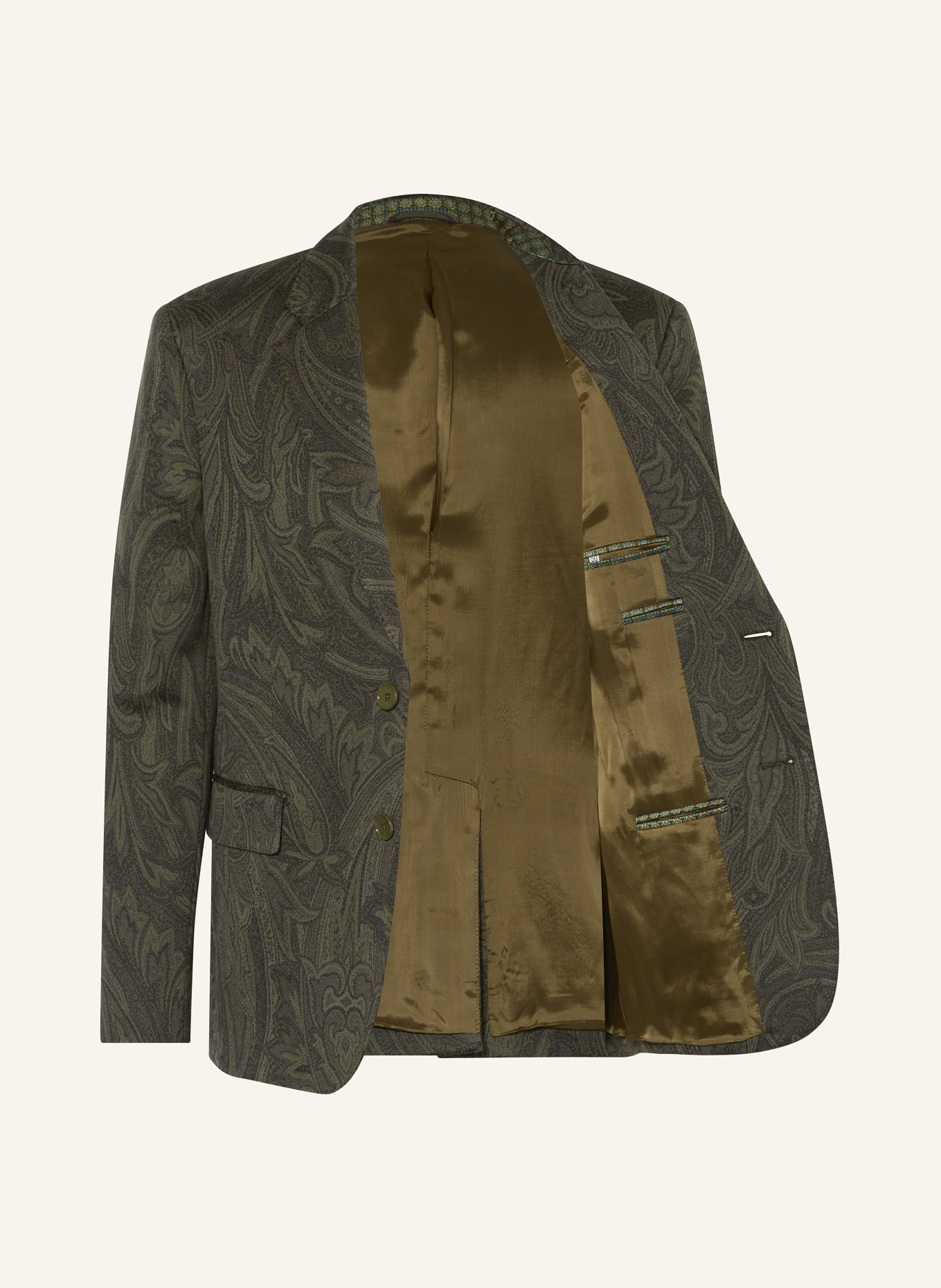 ETRO Jacquard jacket regular fit, Color: DARK GREEN/ GREEN (Image 4)
