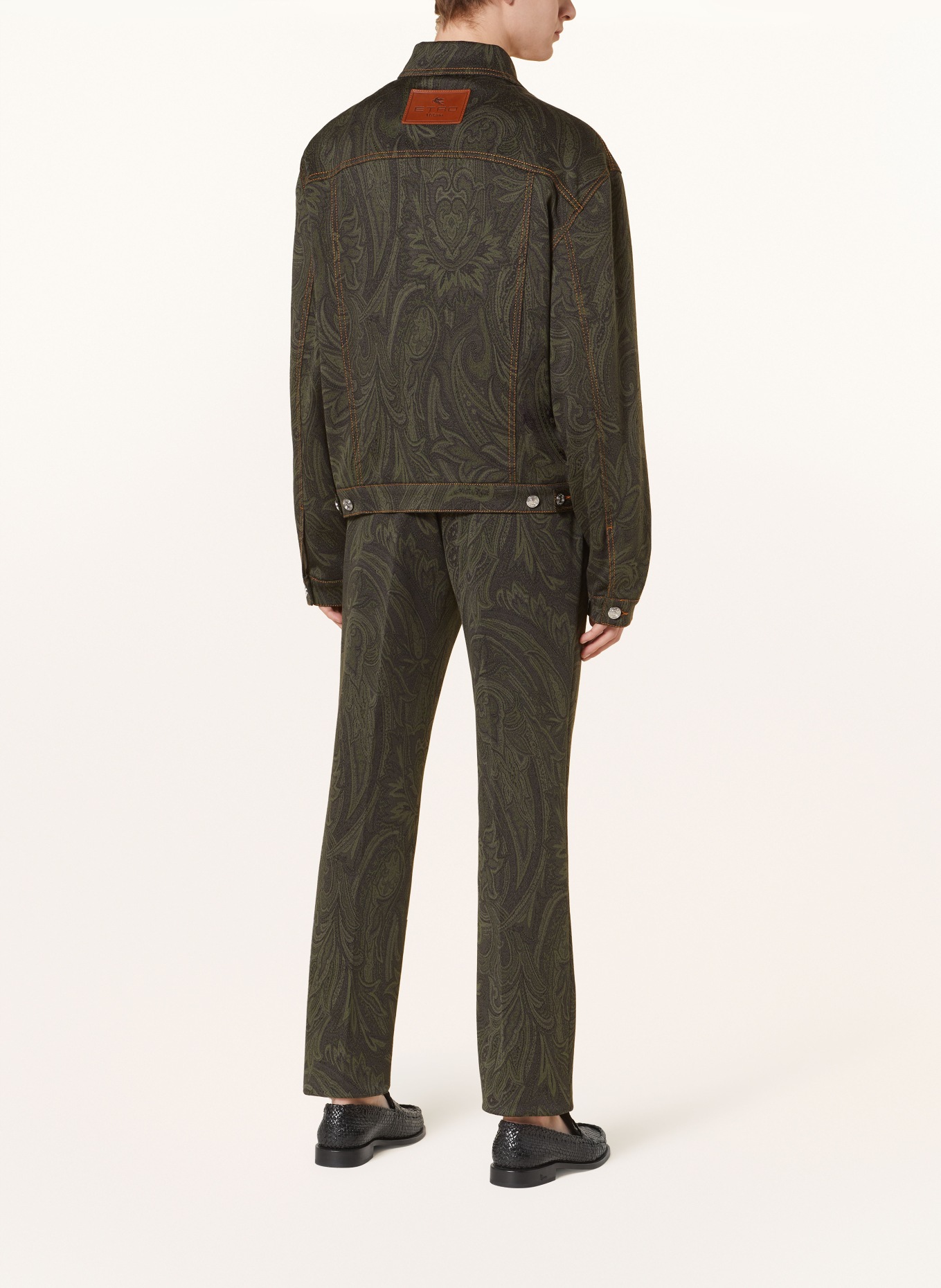 ETRO Overshirt made of jersey, Color: GREEN/ DARK GREEN (Image 3)