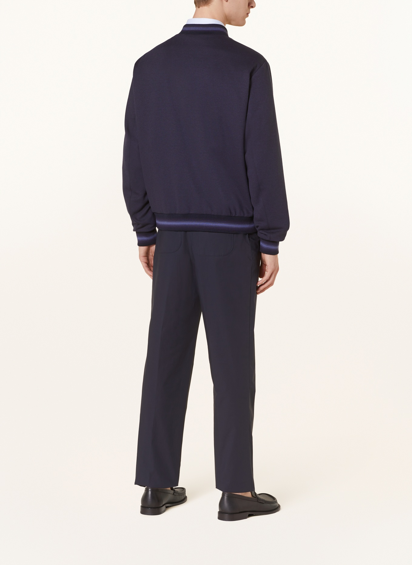 ETRO College jacket in mixed materials, Color: DARK BLUE (Image 3)