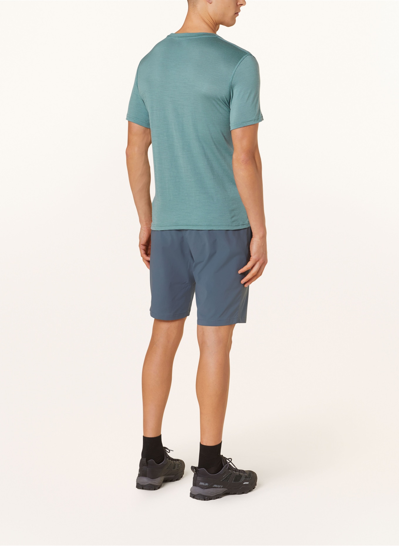 odlo Functional underwear shirt NATURAL MERINO 160 made of merino wool, Color: TEAL (Image 3)