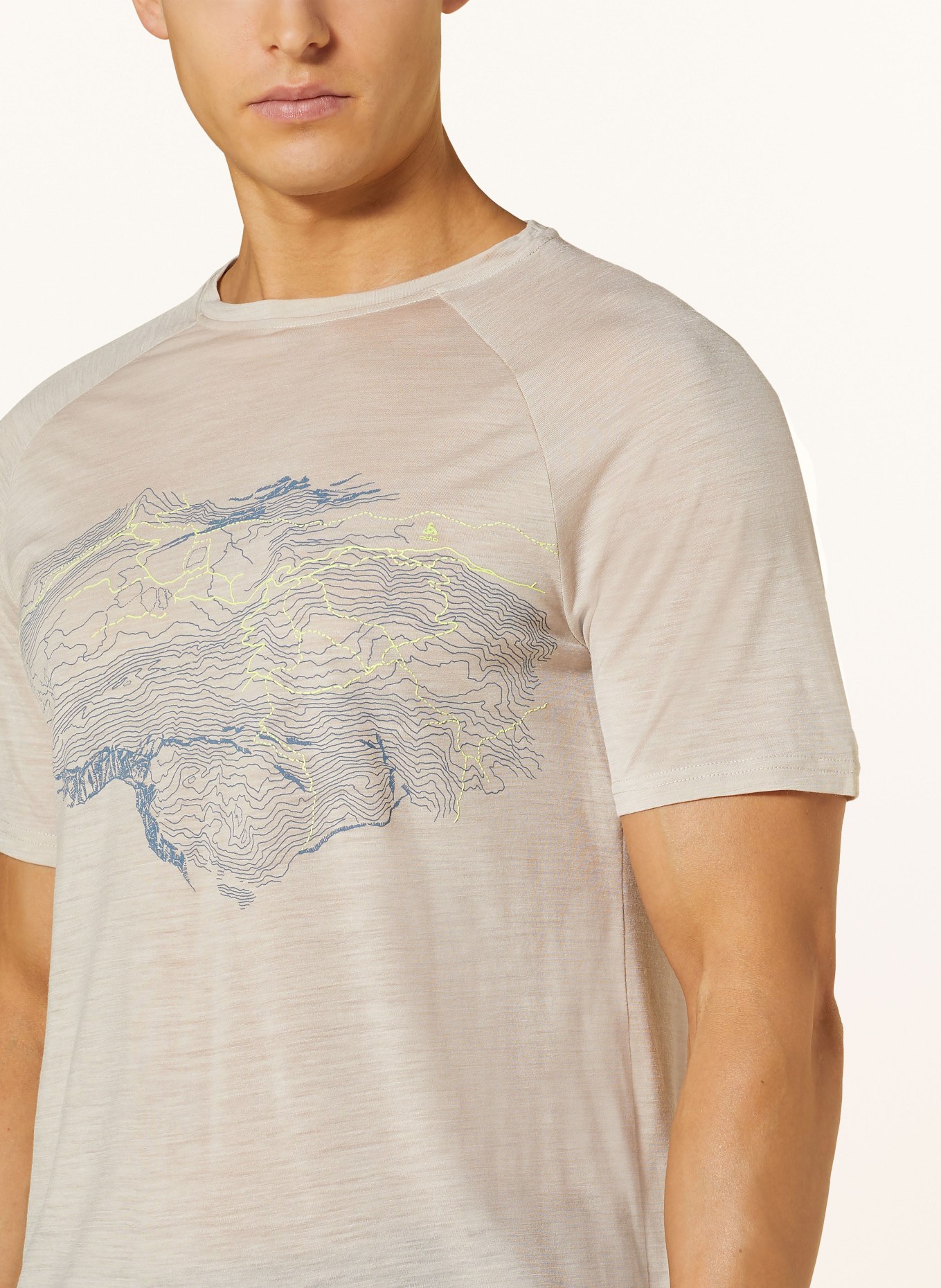 odlo T-Shirt ASCENT mit Merinowolle, Farbe: BEIGE (Bild 4)