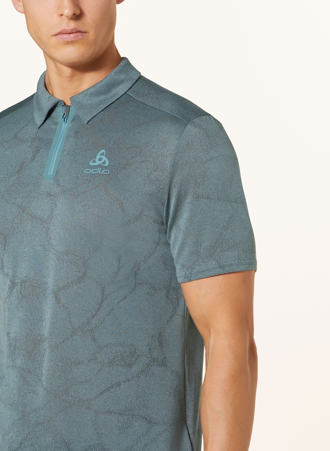 odlo Function polo shirt ASCENT CHILLTEC, Color: TEAL (Image 4)
