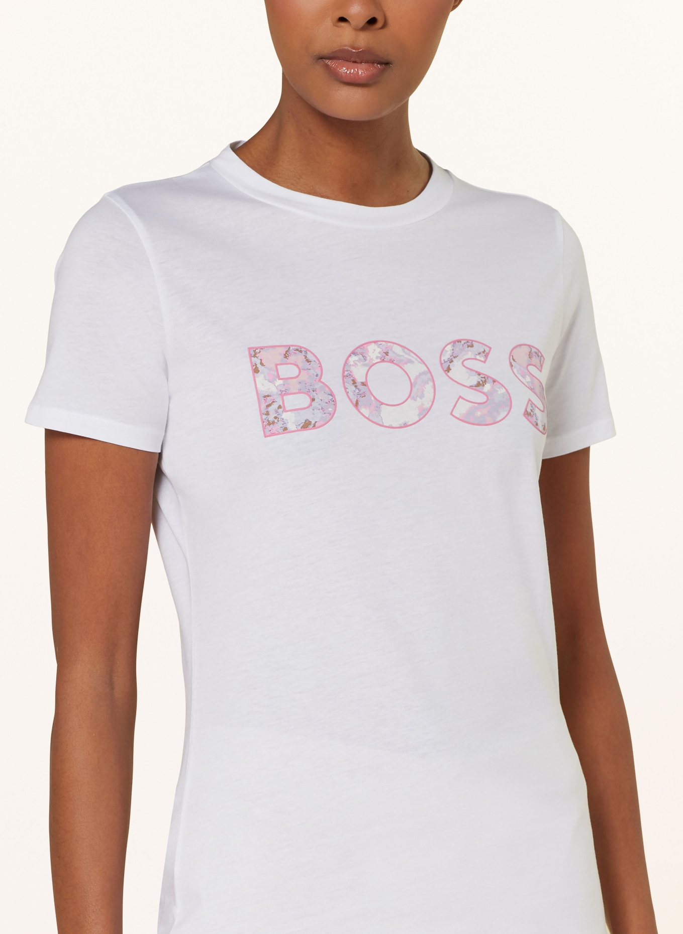 BOSS T-Shirt ELOGO, Farbe: WEISS (Bild 4)
