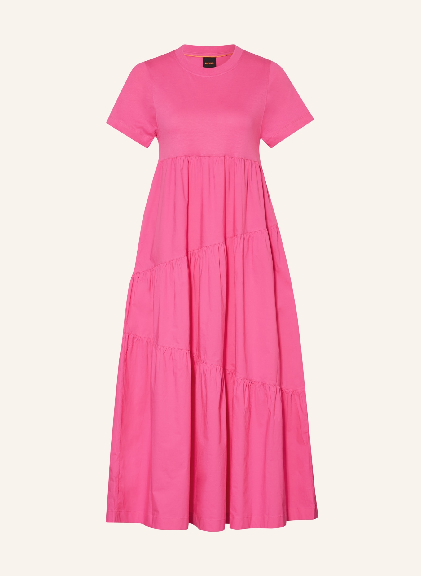 BOSS Kleid ENESI im Materialmix, Farbe: PINK (Bild 1)