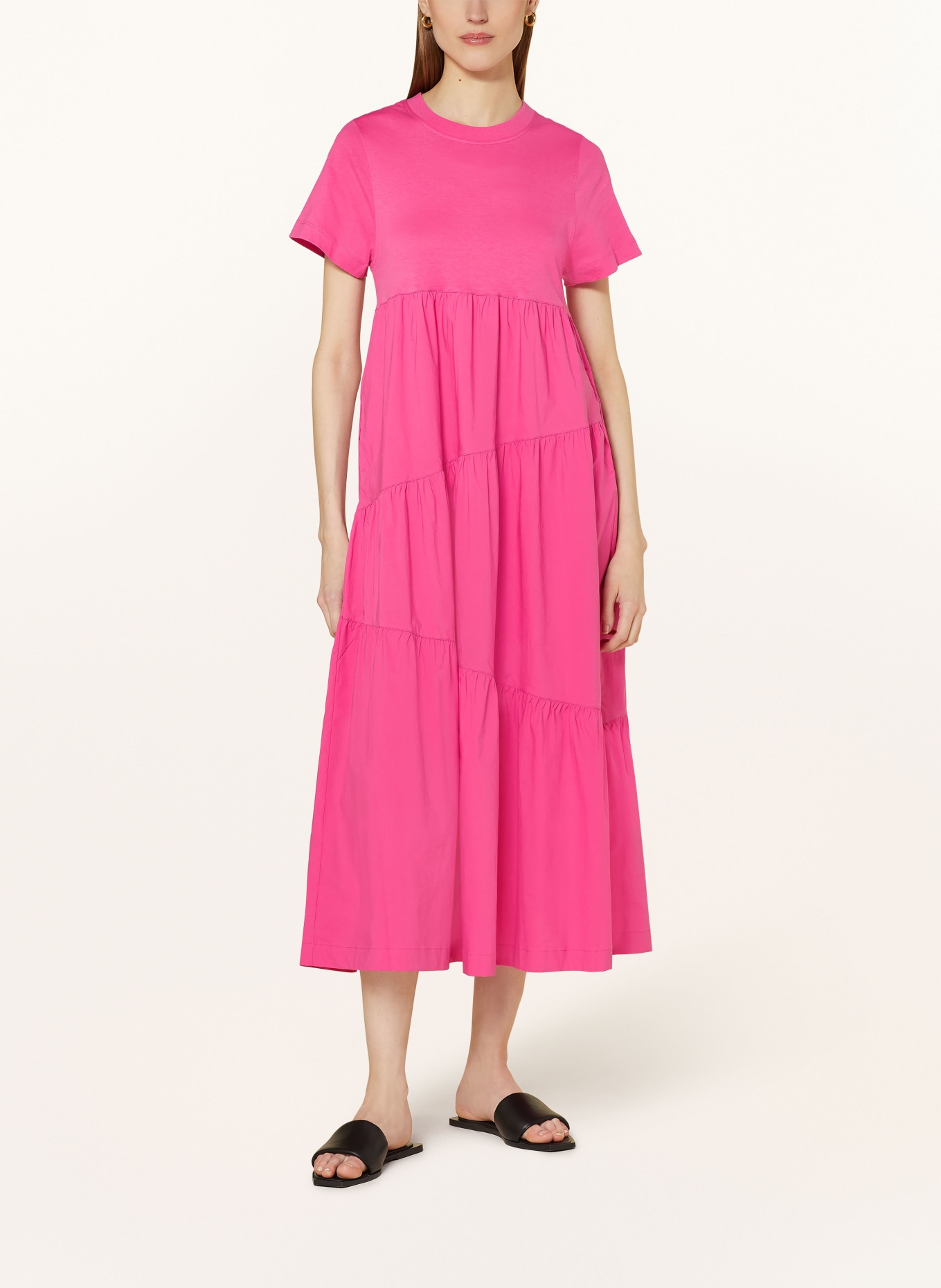 BOSS Kleid ENESI im Materialmix, Farbe: PINK (Bild 2)