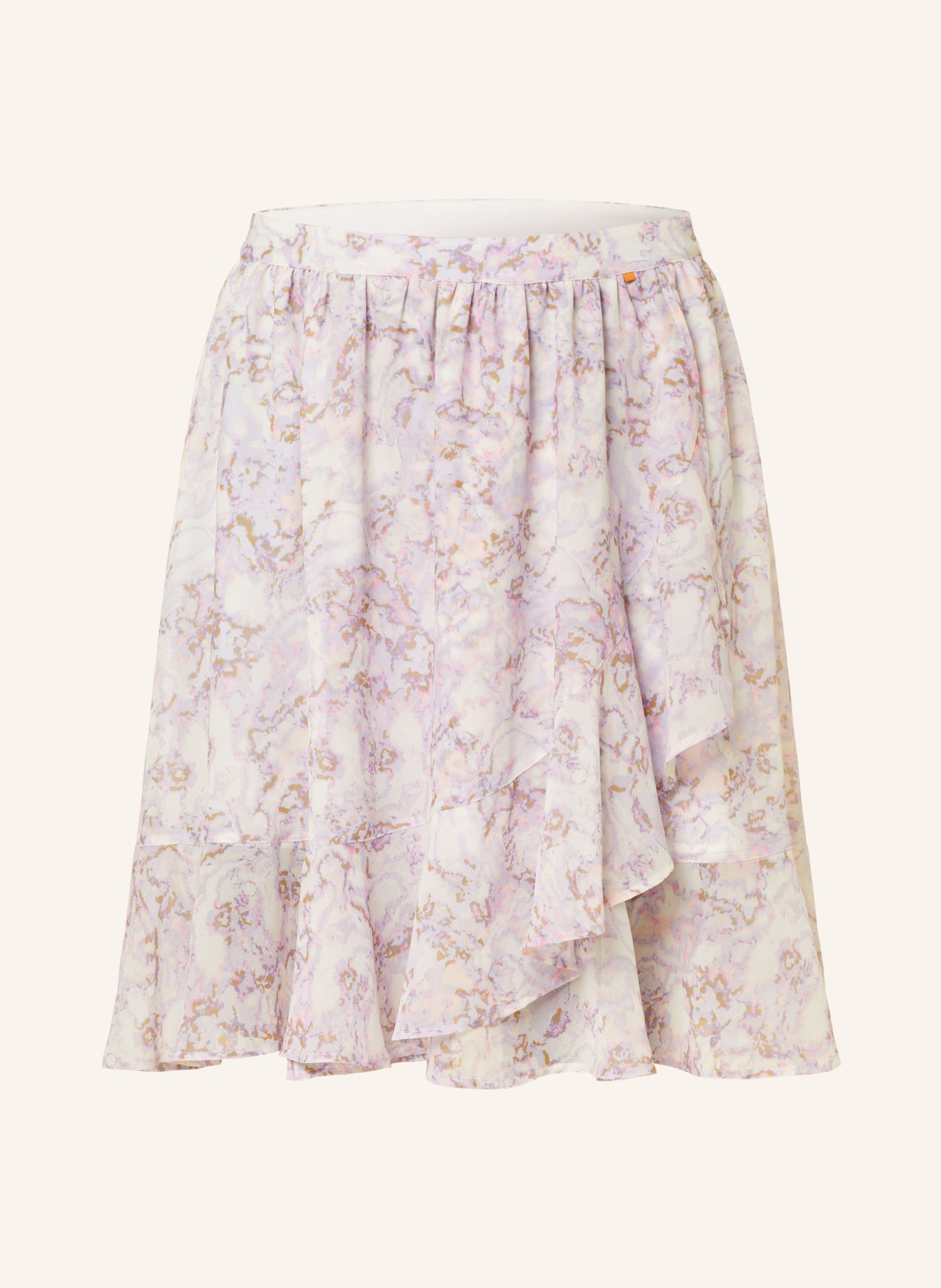 BOSS Skirt VRENZY with frills, Color: WHITE/ LIGHT PURPLE/ LIGHT PINK (Image 1)