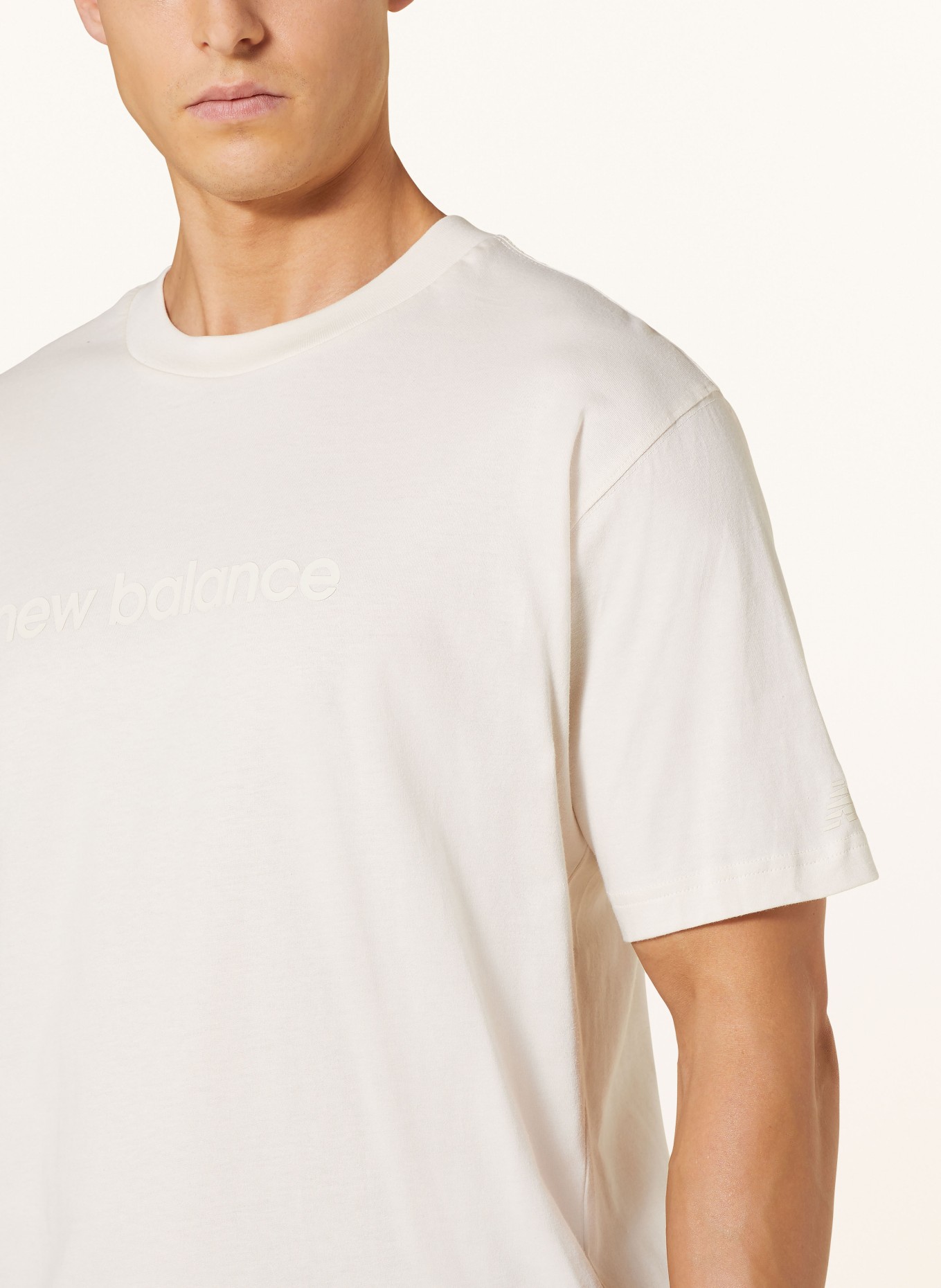 new balance T-shirt, Kolor: KREMOWY (Obrazek 4)