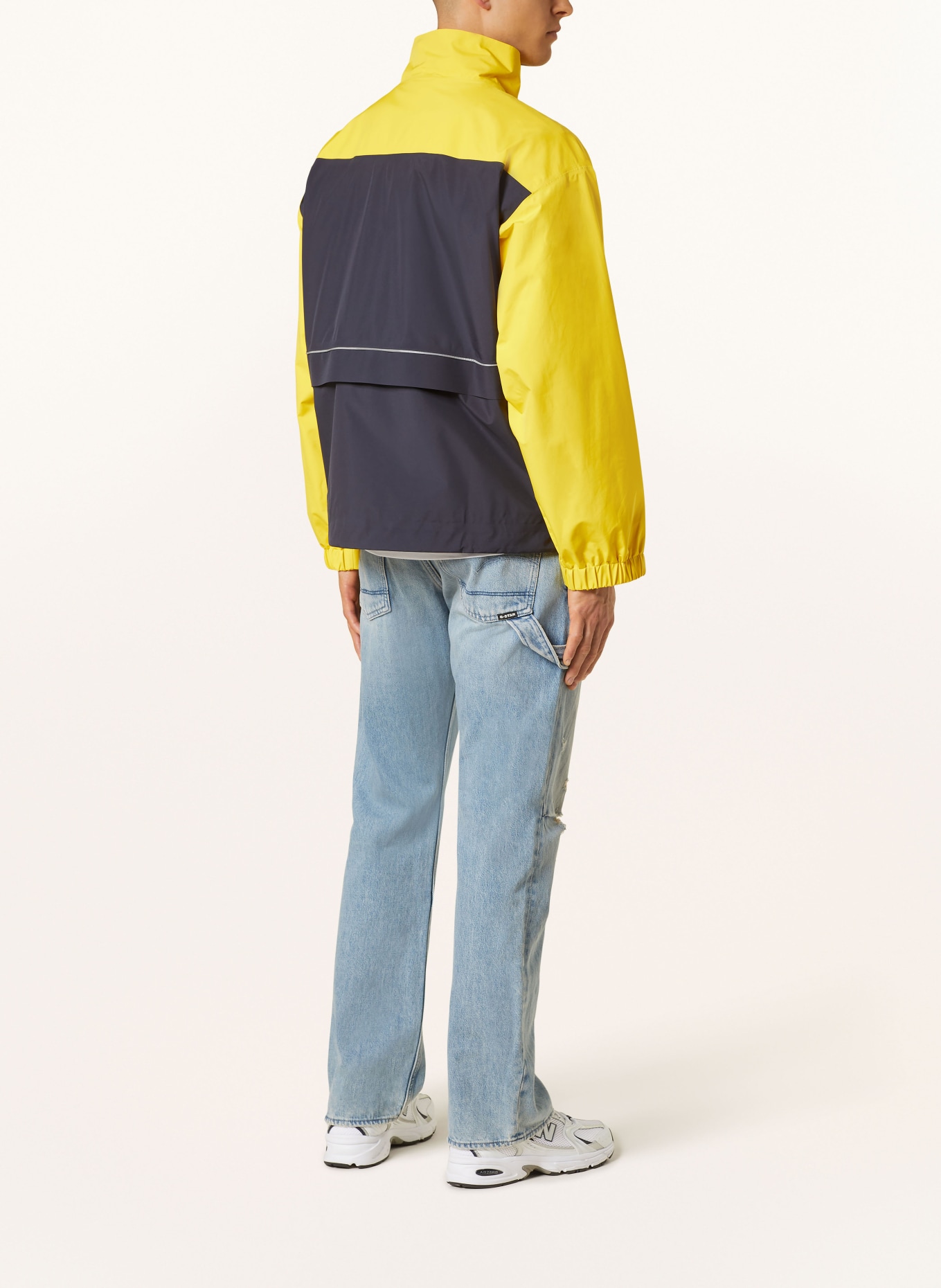 new balance Outdoor jacket ARCHIVE WATERPPROOF, Color: DARK BLUE/ YELLOW (Image 3)