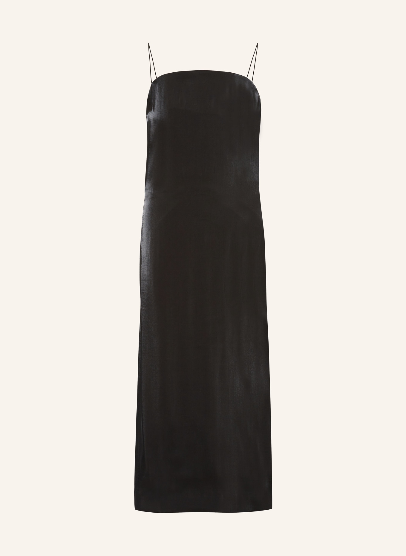 JACQUEMUS Cocktail dress LA ROBE CARINO made of satin, Color: BLACK (Image 1)
